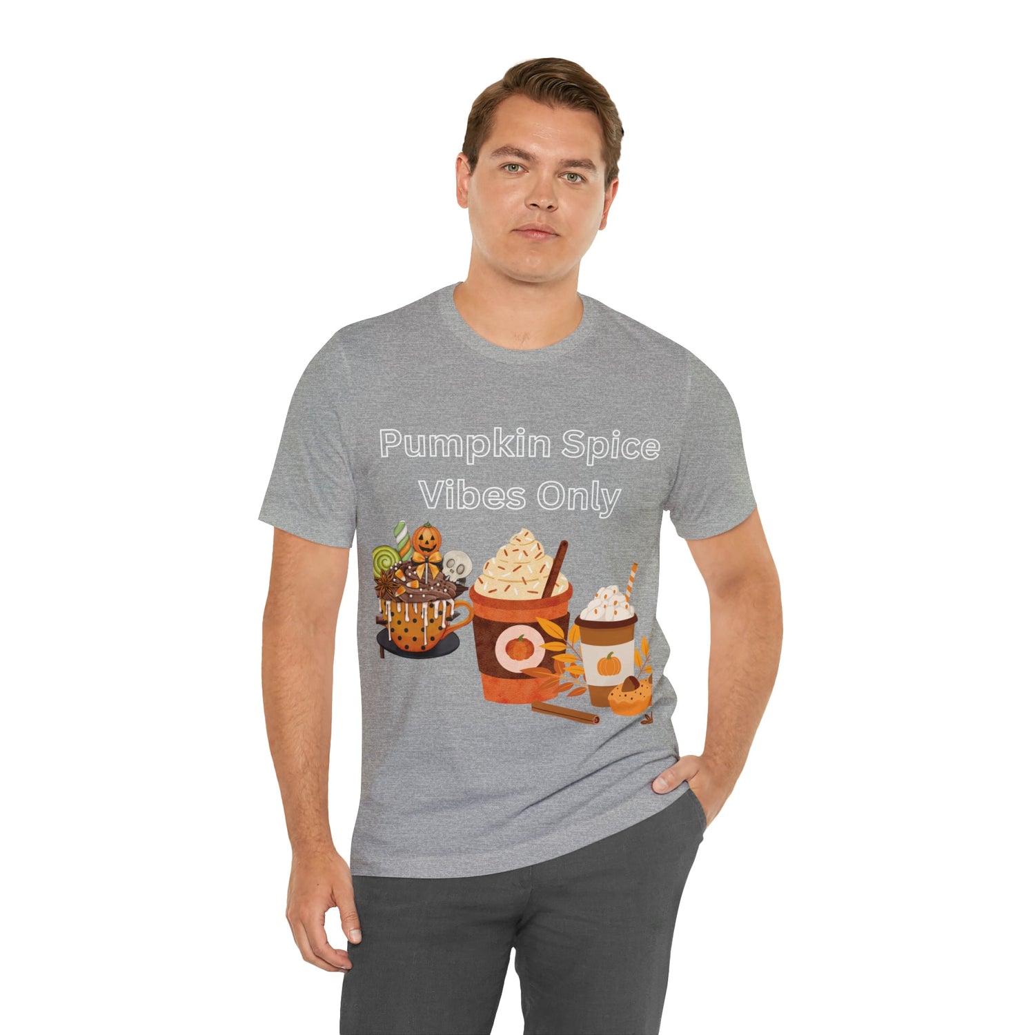 T-Shirt Graphic Tees for Men and Women Graphic Tee Shirts for Black Tshirt Outfits Autumn Pumpkin Spice Petrova Designs