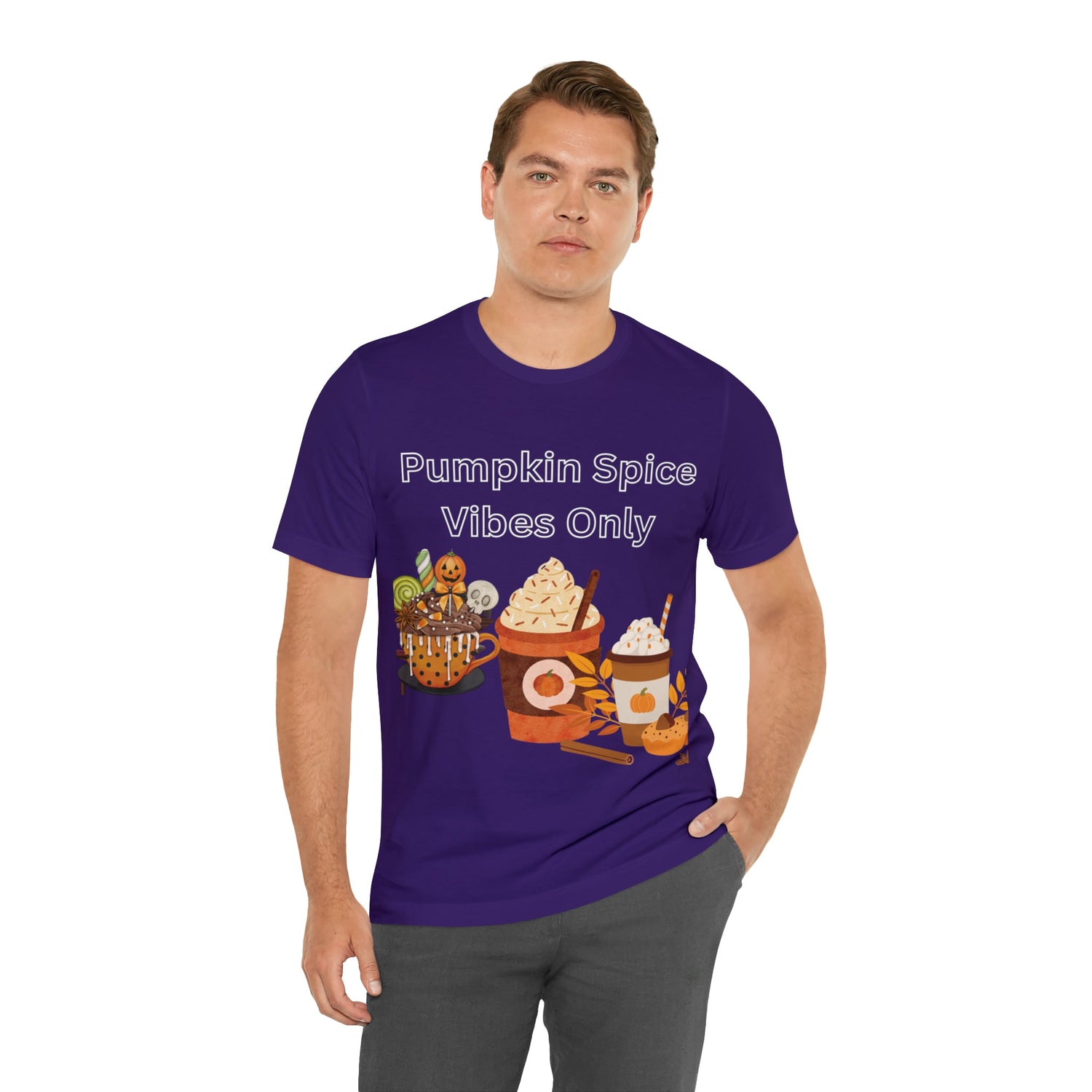 T-Shirt Graphic Tees for Men and Women Graphic Tee Shirts for Black Tshirt Outfits Autumn Pumpkin Spice Petrova Designs