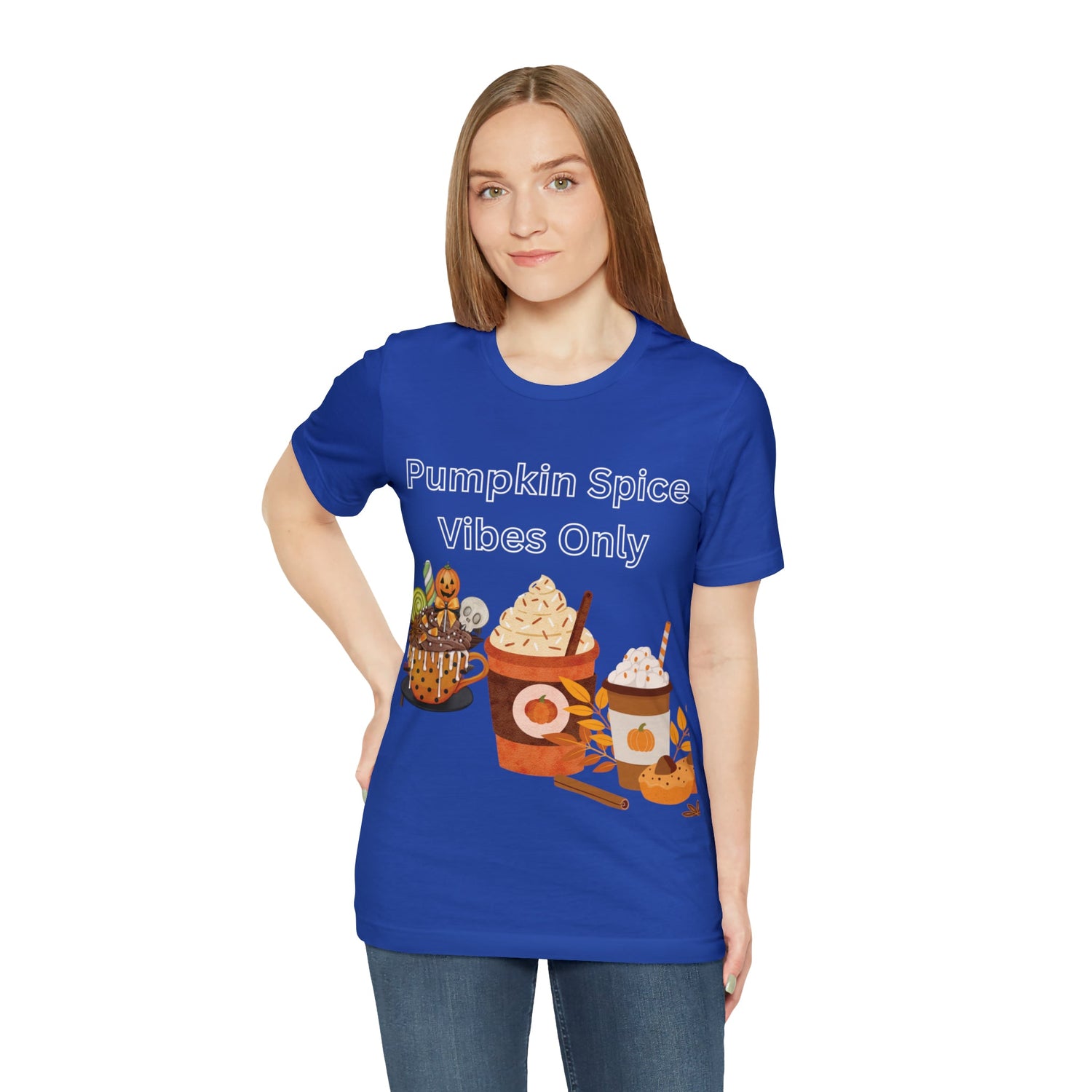 T-Shirt Graphic Tees for Men and Women Graphic Tee Shirts for Black Tshirt Outfits Autumn Pumpkin Spice Petrova Designs