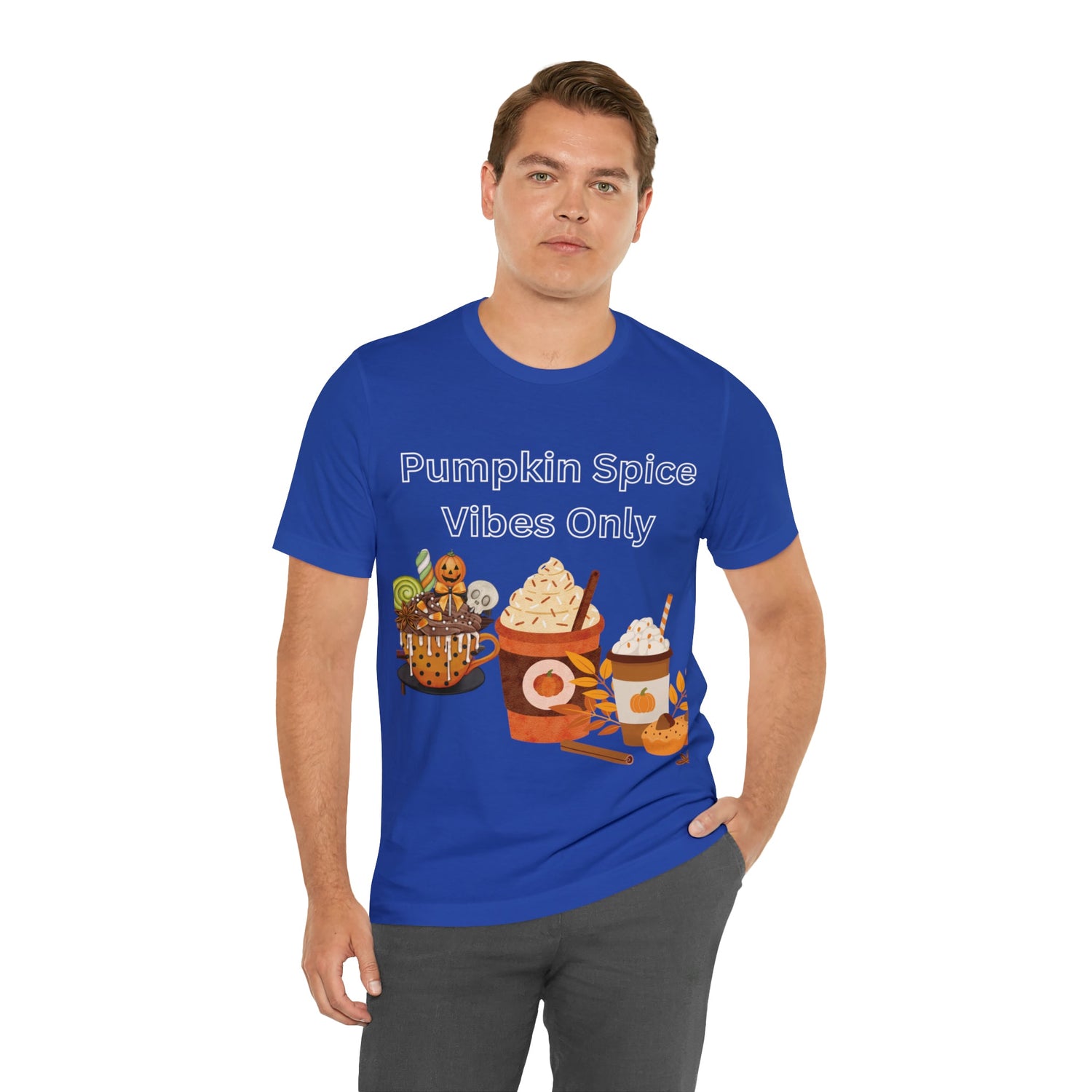 T-Shirt Graphic Tees for Men and Women Graphic Tee Shirts for Black Tshirt Outfits Autumn Pumpkin Spice Petrova Designs