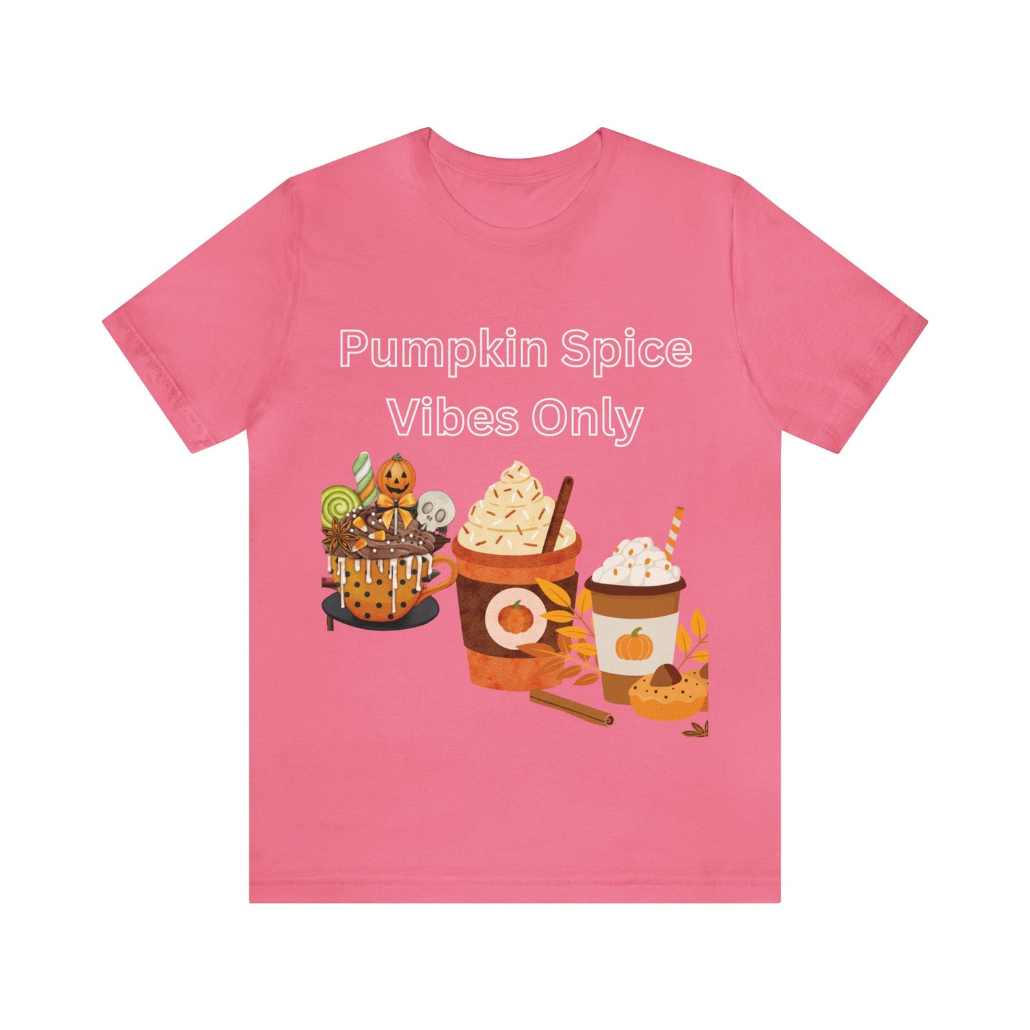 T-Shirt Graphic Tees for Men and Women Graphic Tee Shirts for Black Tshirt Outfits Autumn Pumpkin Spice Petrova Designs