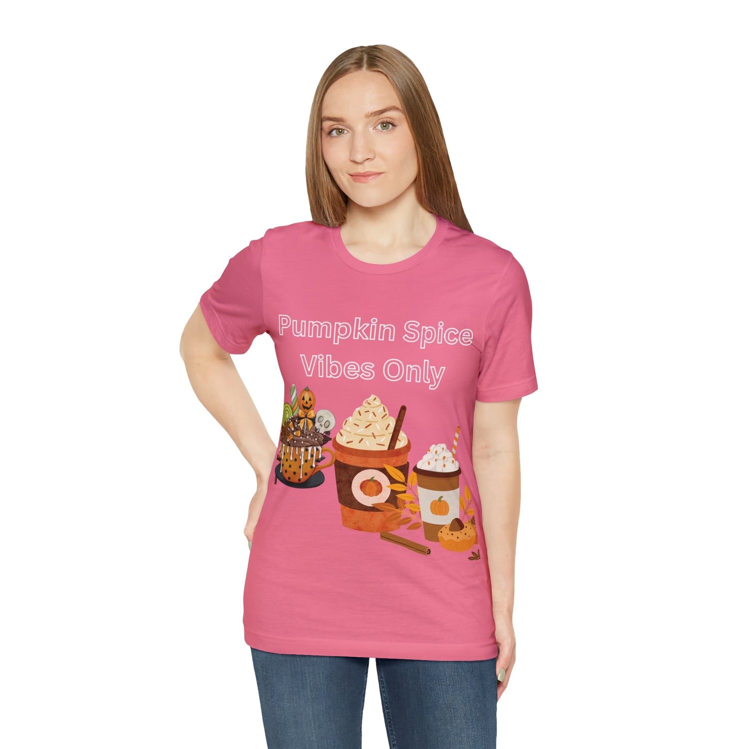 T-Shirt Graphic Tees for Men and Women Graphic Tee Shirts for Black Tshirt Outfits Autumn Pumpkin Spice Petrova Designs