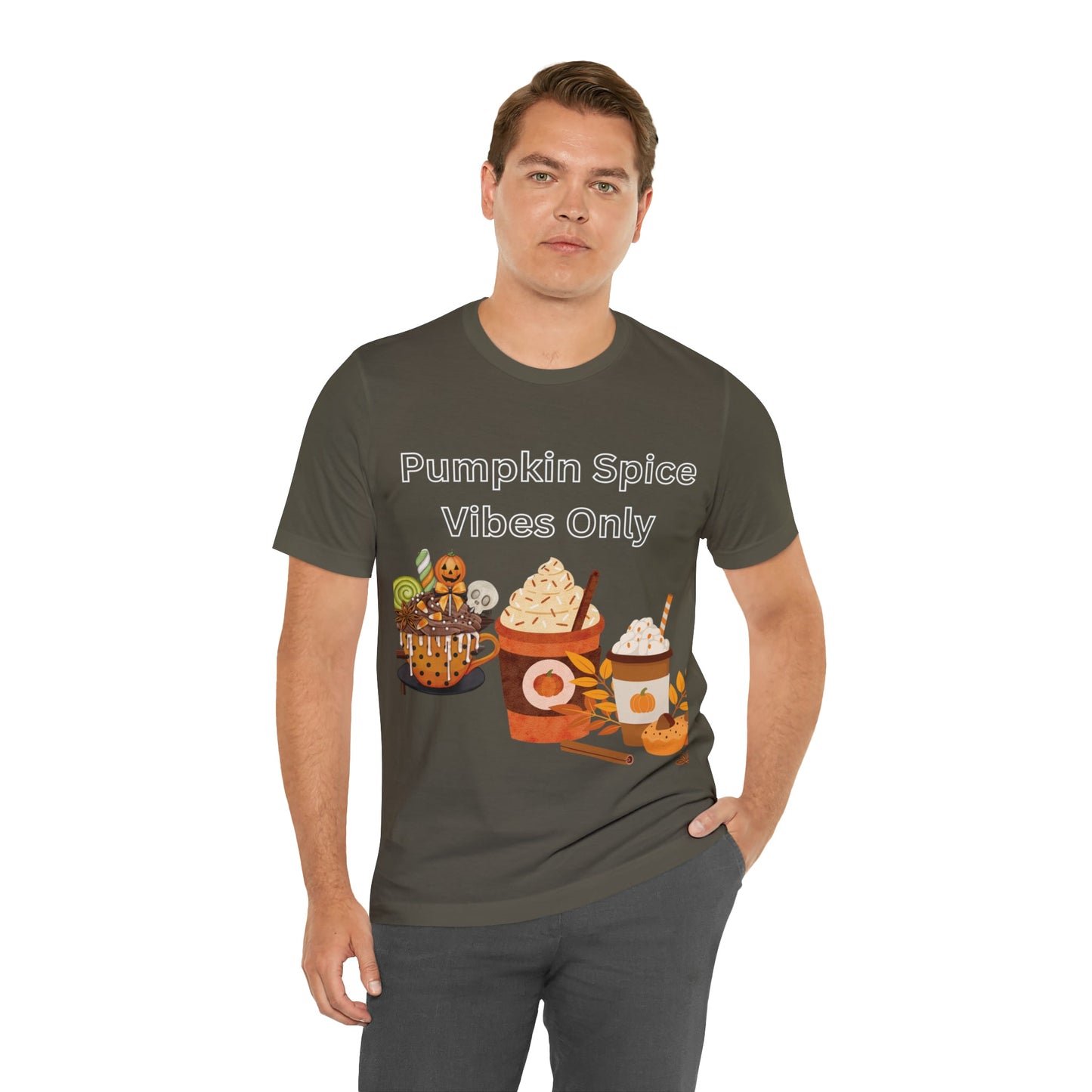 T-Shirt Graphic Tees for Men and Women Graphic Tee Shirts for Black Tshirt Outfits Autumn Pumpkin Spice Petrova Designs