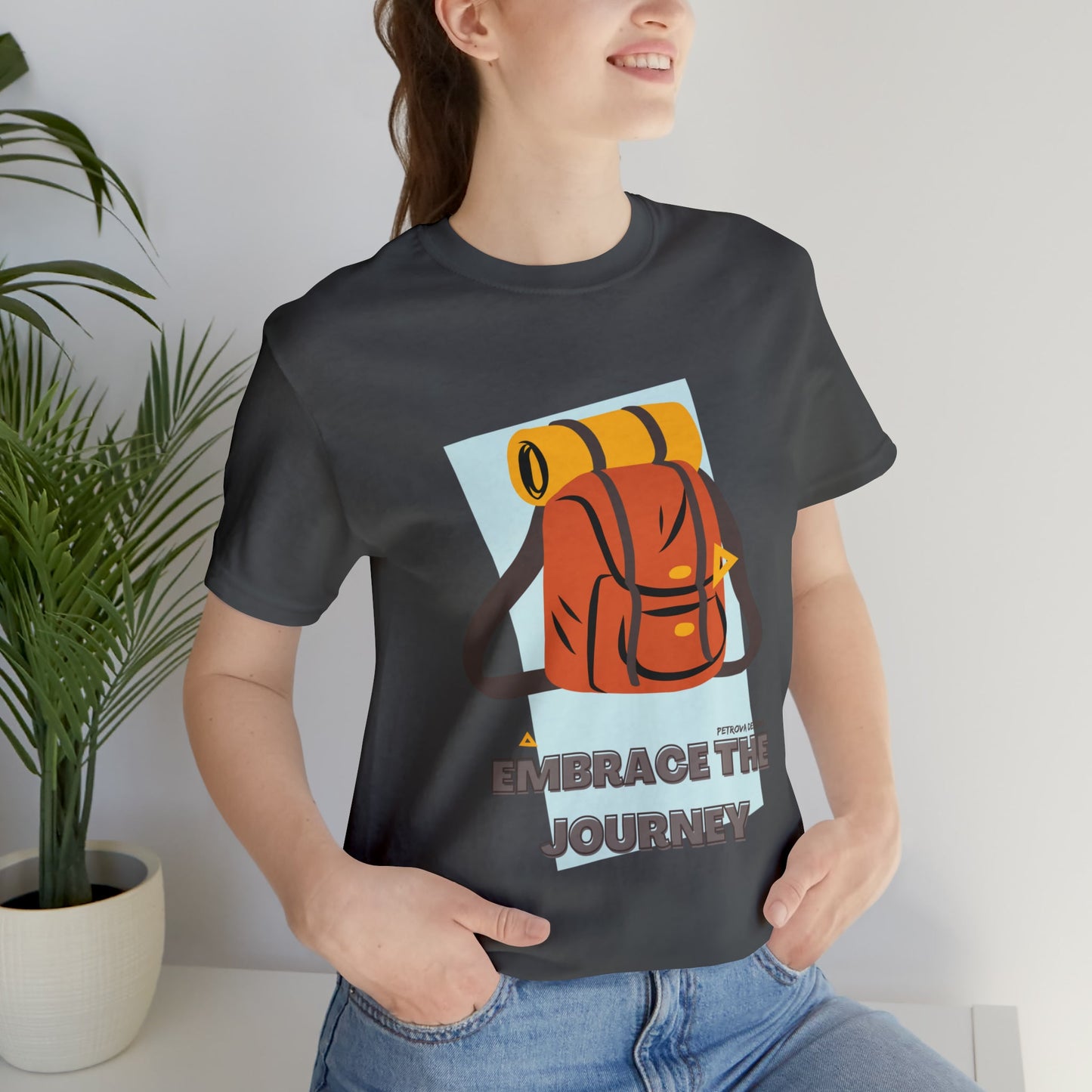 Asphalt T-Shirt Graphic Tees for Men and Women Graphic Tee Shirts for Black Tshirt Outfits Backpacking Petrova Designs
