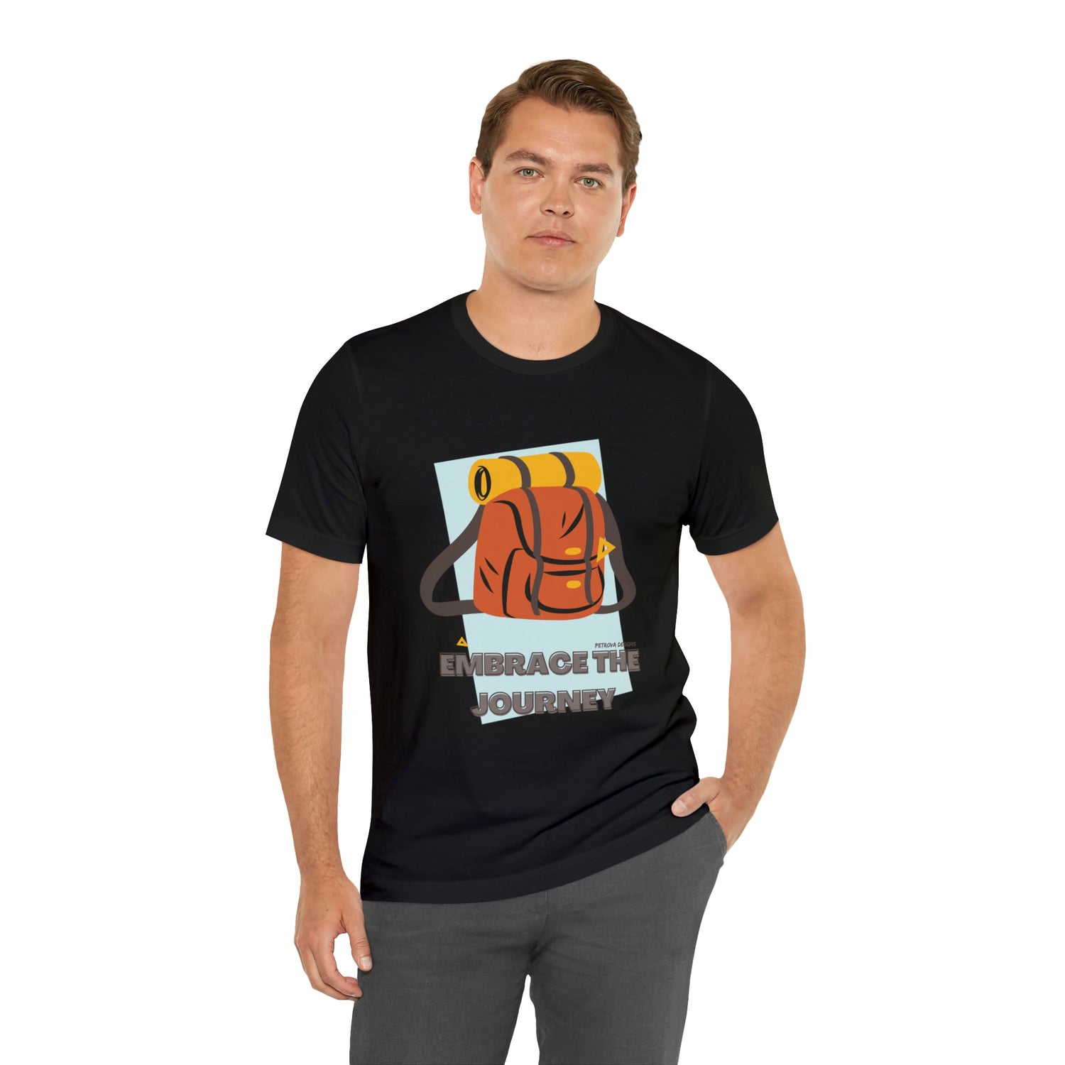 T-Shirt Graphic Tees for Men and Women Graphic Tee Shirts for Black Tshirt Outfits Backpacking Petrova Designs
