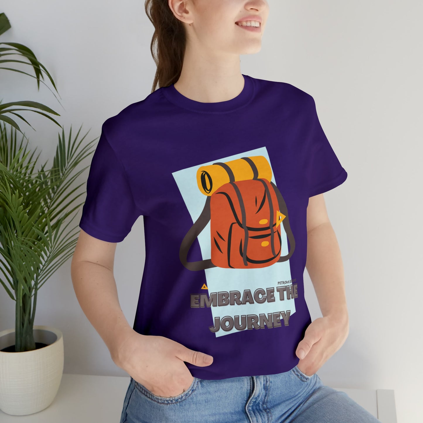 Team Purple T-Shirt Graphic Tees for Men and Women Graphic Tee Shirts for Black Tshirt Outfits Backpacking Petrova Designs
