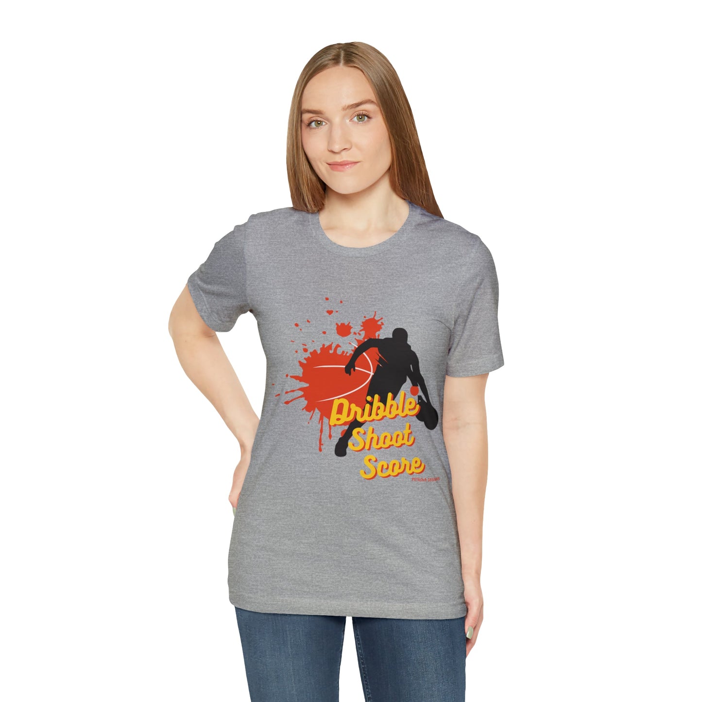 T-Shirt Graphic Tees for Men and Women Graphic Tee Shirts for Black Tshirt Outfits Basketball Petrova Designs