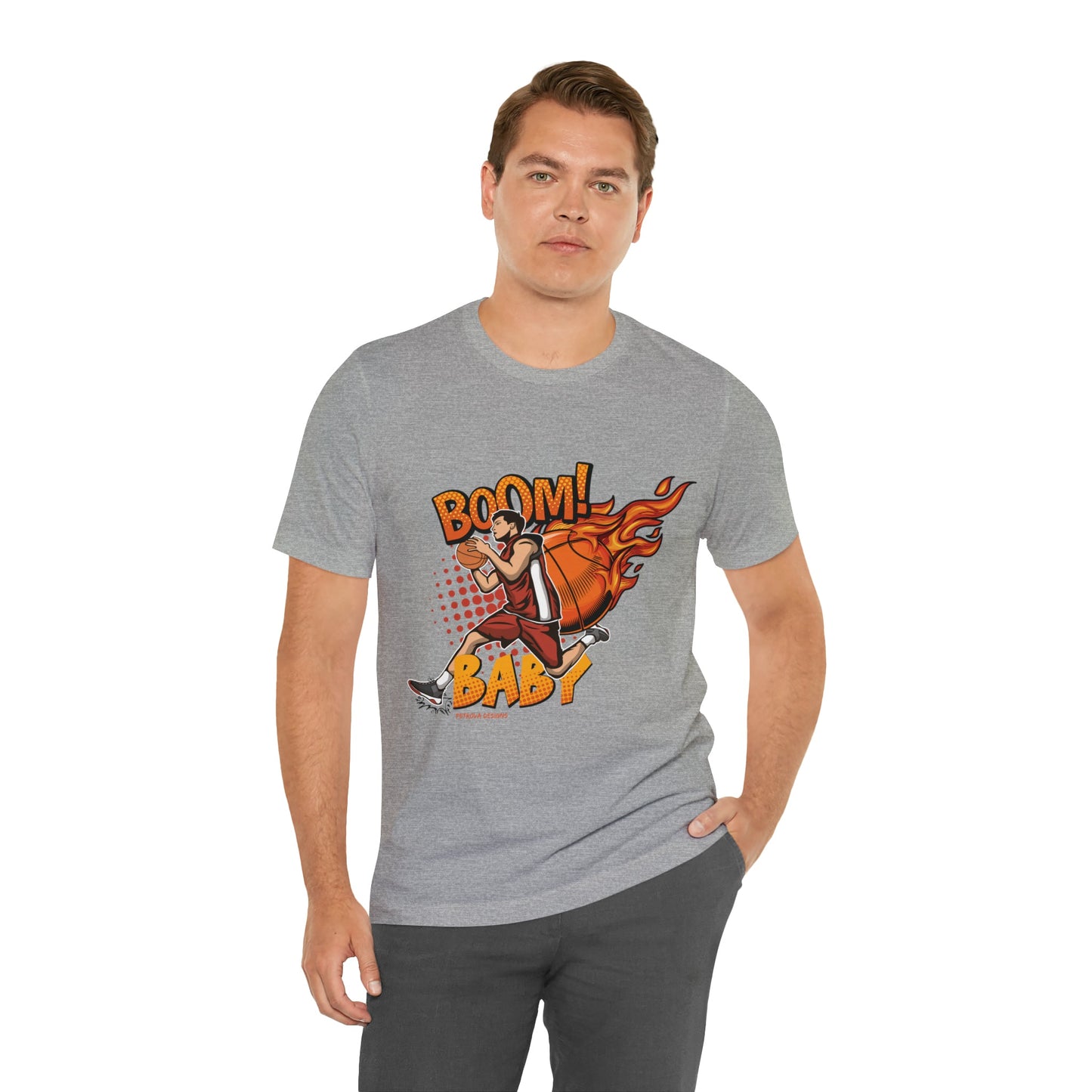 T-Shirt Graphic Tees for Men and Women Graphic Tee Shirts for Black Tshirt Outfits Basketball Petrova Designs