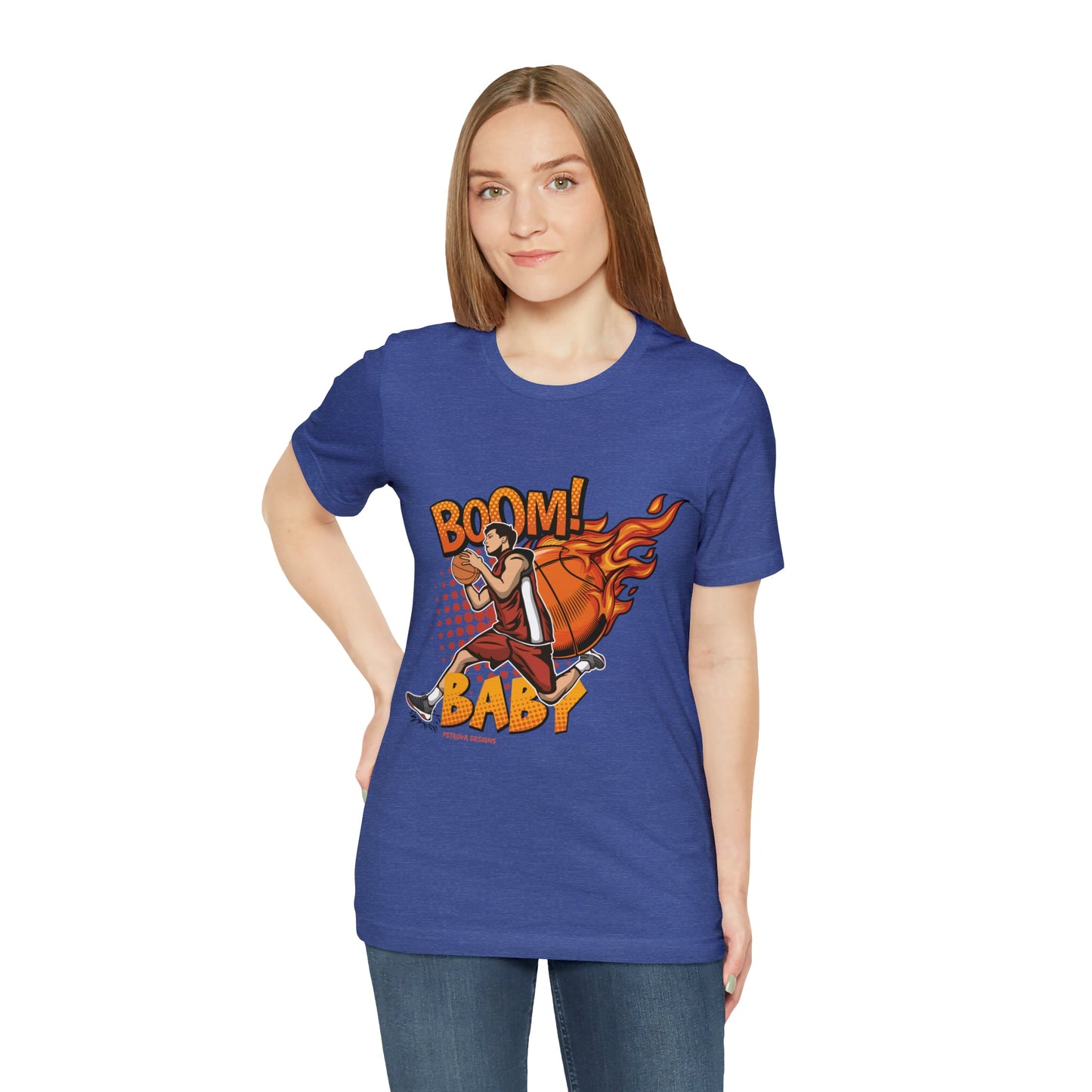 T-Shirt Graphic Tees for Men and Women Graphic Tee Shirts for Black Tshirt Outfits Basketball Petrova Designs