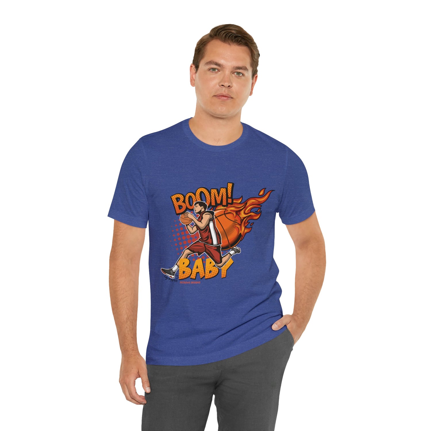 T-Shirt Graphic Tees for Men and Women Graphic Tee Shirts for Black Tshirt Outfits Basketball Petrova Designs