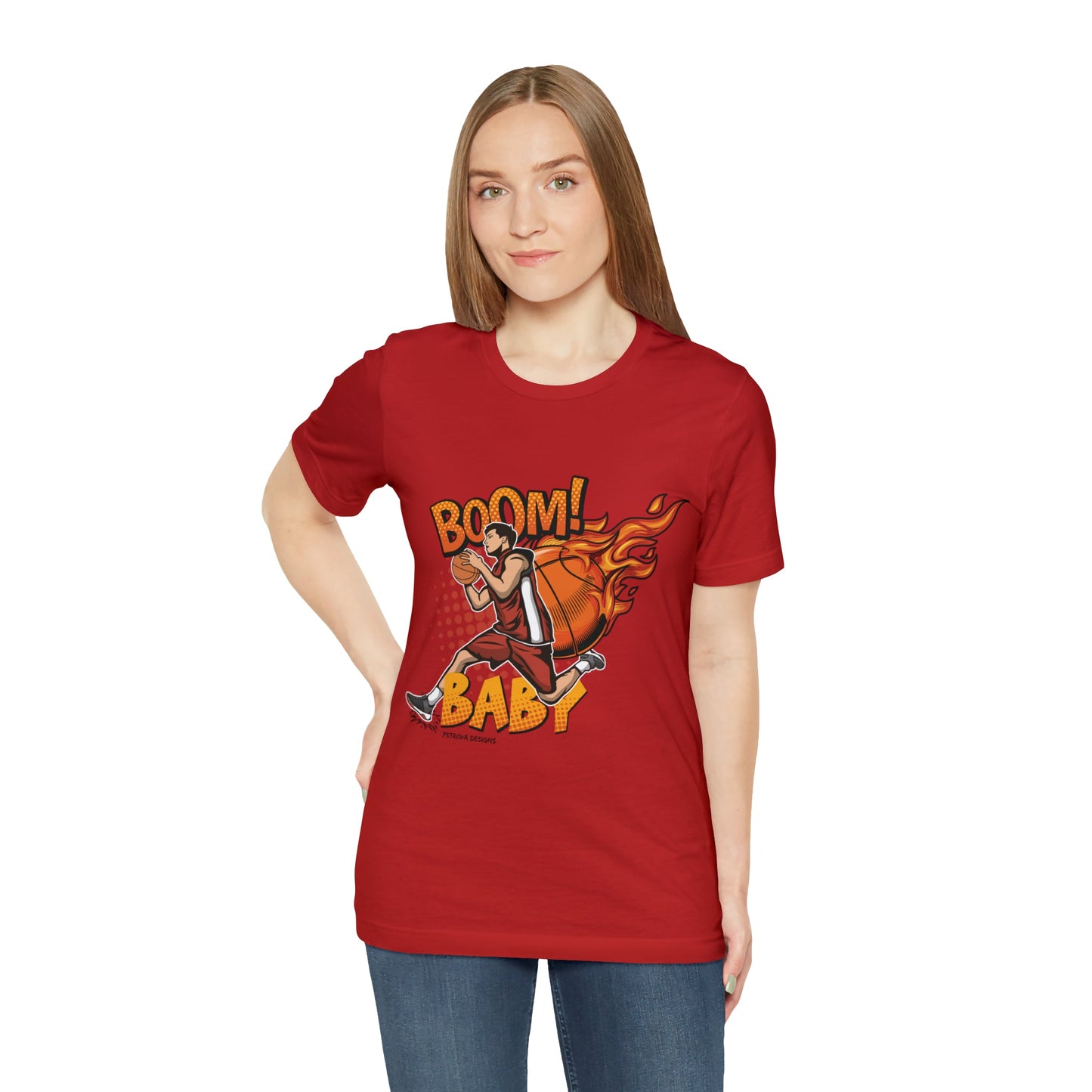 T-Shirt Graphic Tees for Men and Women Graphic Tee Shirts for Black Tshirt Outfits Basketball Petrova Designs
