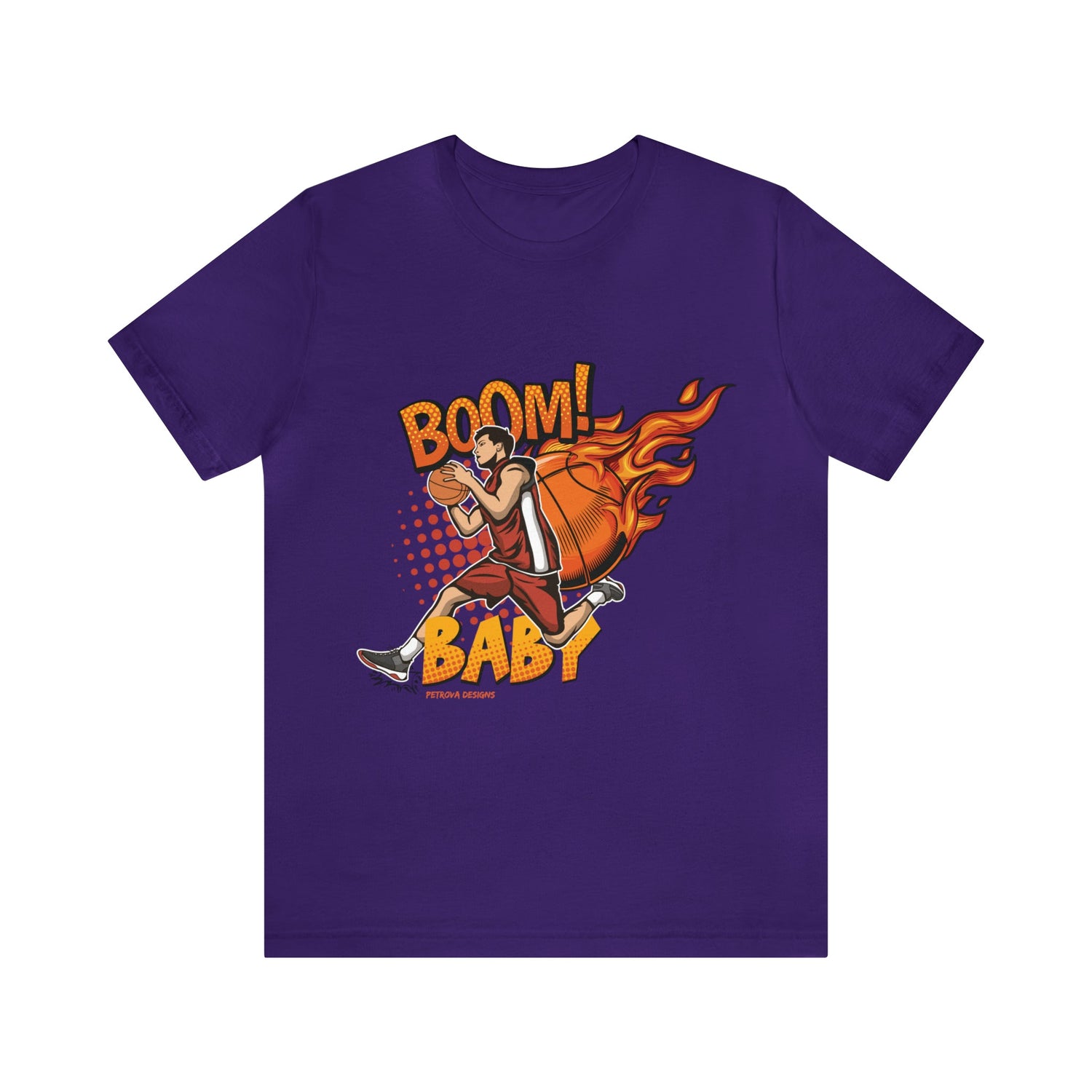 T-Shirt Graphic Tees for Men and Women Graphic Tee Shirts for Black Tshirt Outfits Basketball Petrova Designs