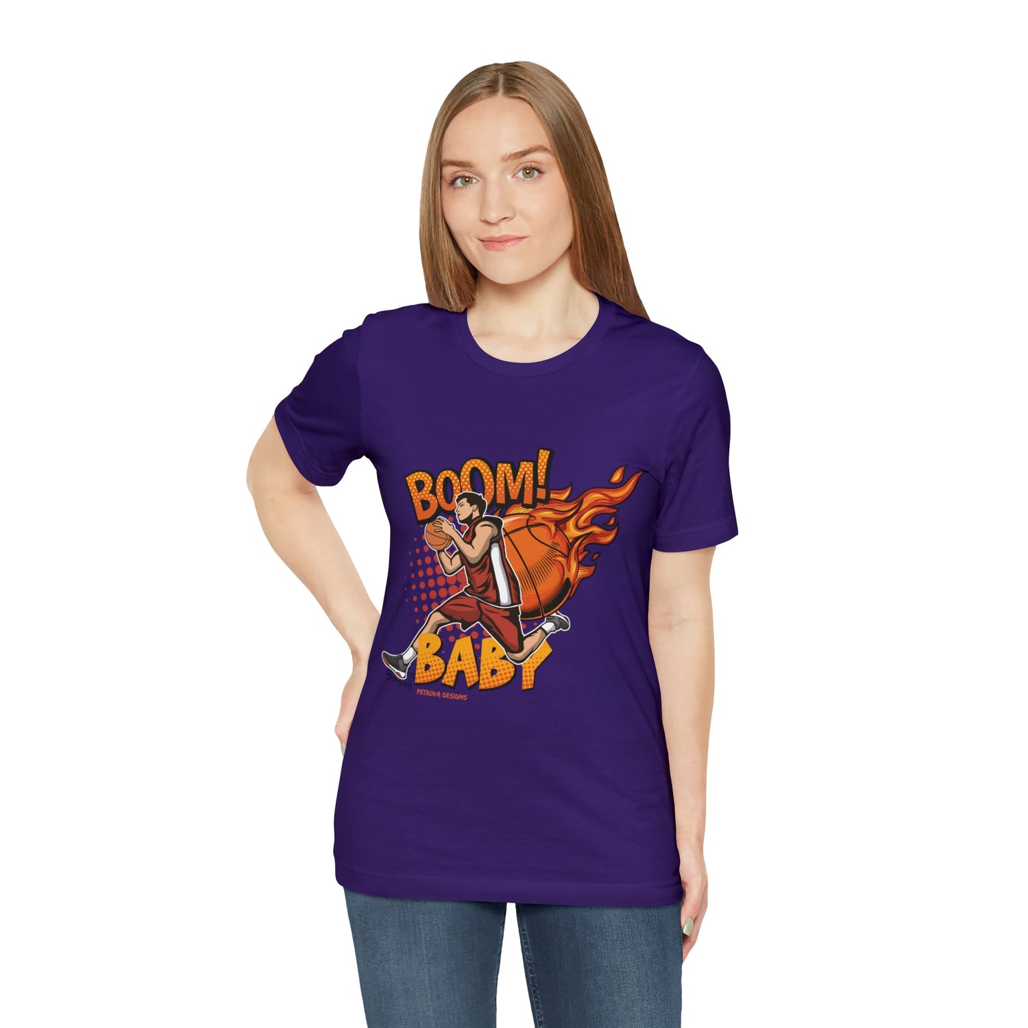 T-Shirt Graphic Tees for Men and Women Graphic Tee Shirts for Black Tshirt Outfits Basketball Petrova Designs