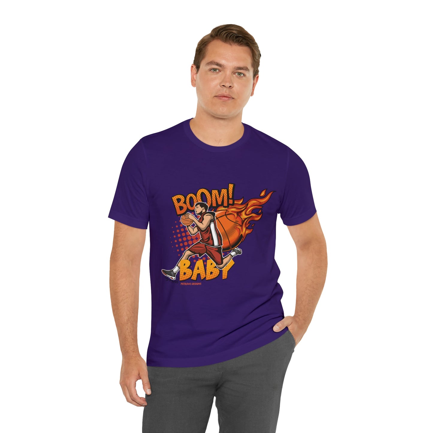 T-Shirt Graphic Tees for Men and Women Graphic Tee Shirts for Black Tshirt Outfits Basketball Petrova Designs