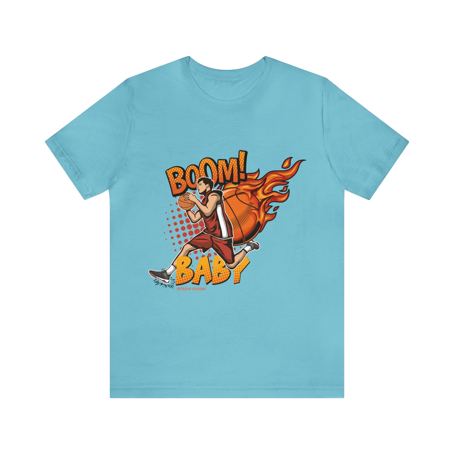 T-Shirt Graphic Tees for Men and Women Graphic Tee Shirts for Black Tshirt Outfits Basketball Petrova Designs