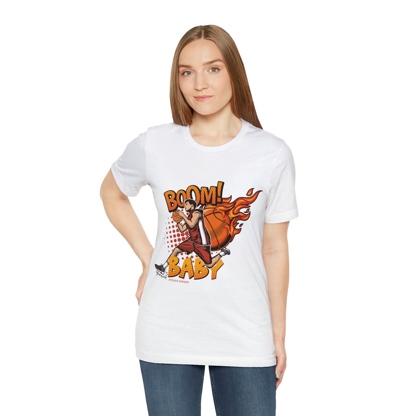 T-Shirt Graphic Tees for Men and Women Graphic Tee Shirts for Black Tshirt Outfits Basketball Petrova Designs