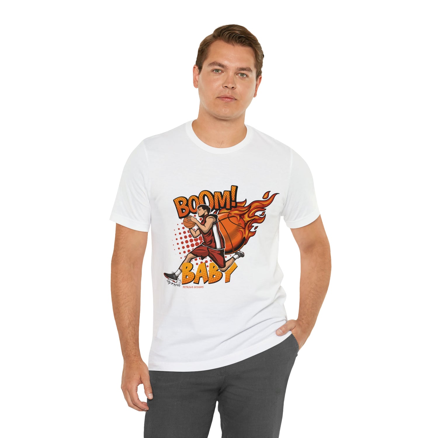 T-Shirt Graphic Tees for Men and Women Graphic Tee Shirts for Black Tshirt Outfits Basketball Petrova Designs