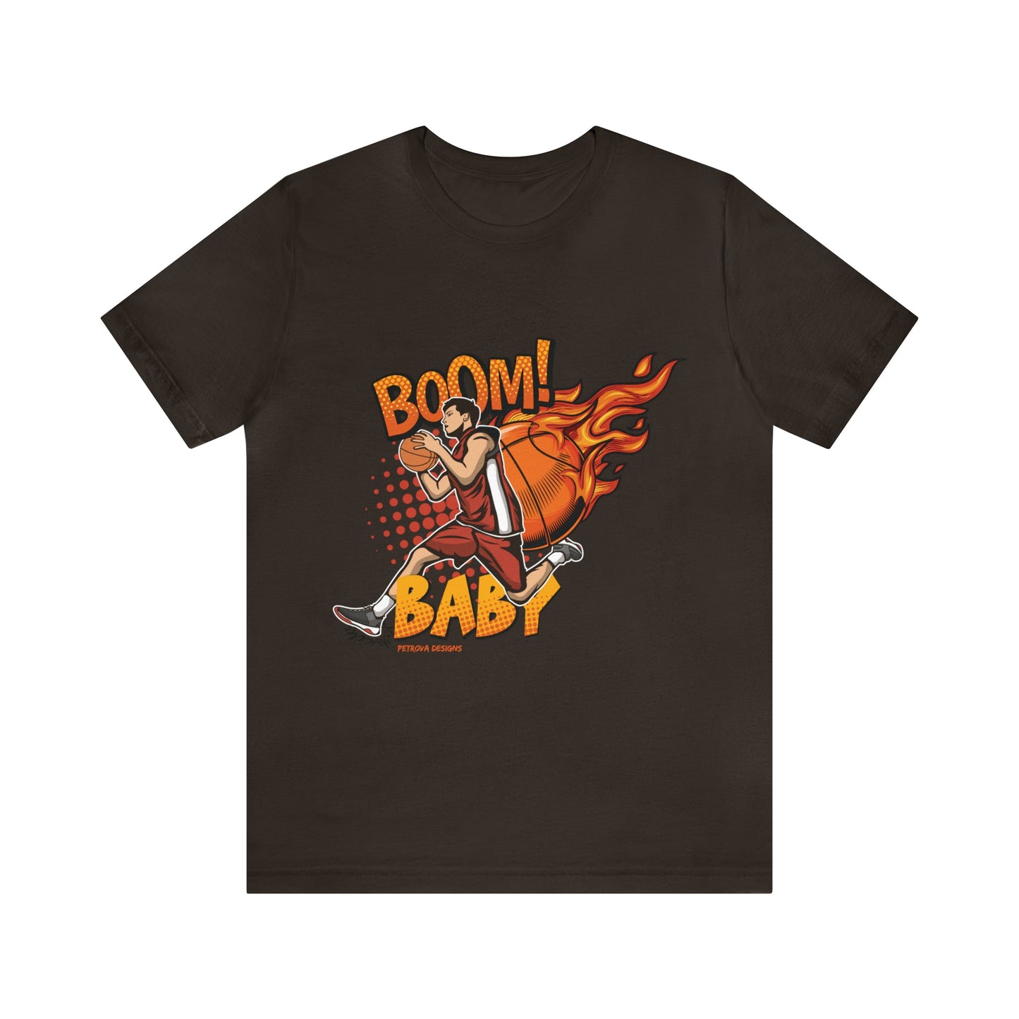 T-Shirt Graphic Tees for Men and Women Graphic Tee Shirts for Black Tshirt Outfits Basketball Petrova Designs