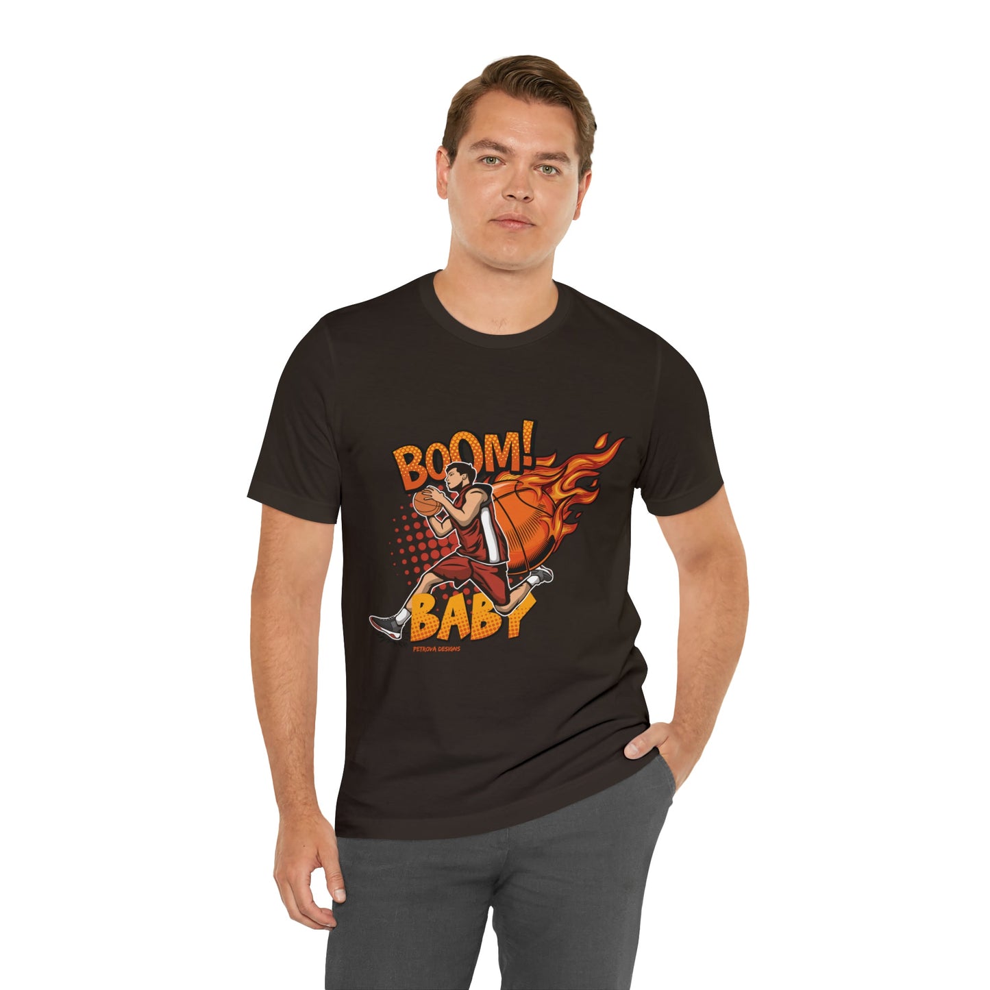 T-Shirt Graphic Tees for Men and Women Graphic Tee Shirts for Black Tshirt Outfits Basketball Petrova Designs