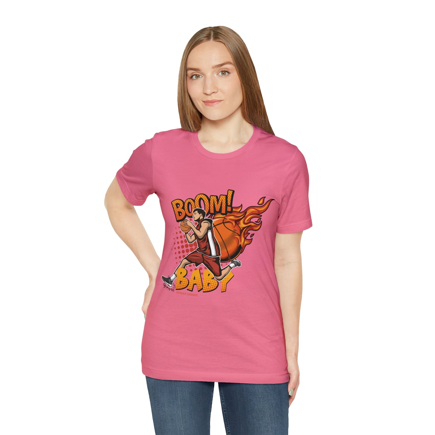 T-Shirt Graphic Tees for Men and Women Graphic Tee Shirts for Black Tshirt Outfits Basketball Petrova Designs