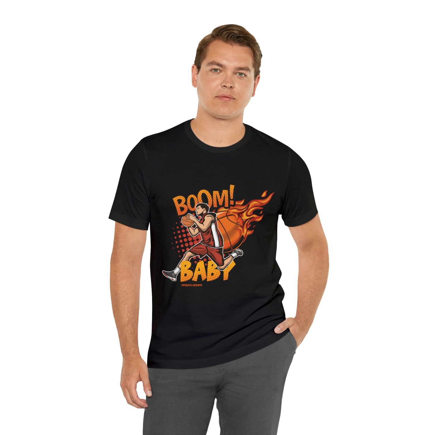 T-Shirt Graphic Tees for Men and Women Graphic Tee Shirts for Black Tshirt Outfits Basketball Petrova Designs