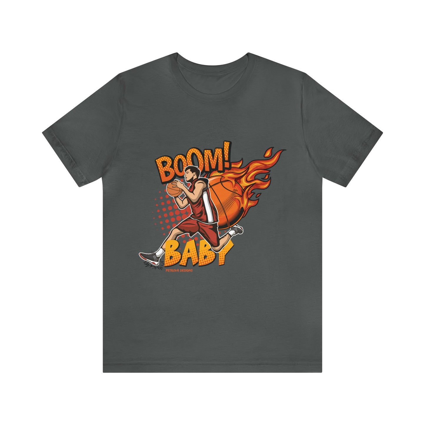 T-Shirt Graphic Tees for Men and Women Graphic Tee Shirts for Black Tshirt Outfits Basketball Petrova Designs