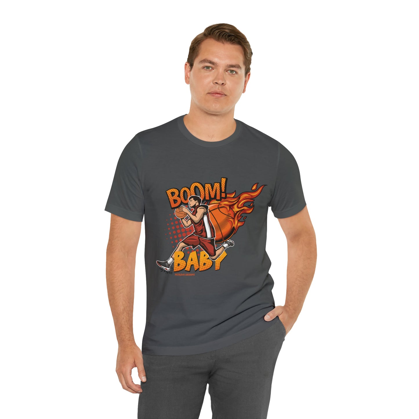 T-Shirt Graphic Tees for Men and Women Graphic Tee Shirts for Black Tshirt Outfits Basketball Petrova Designs