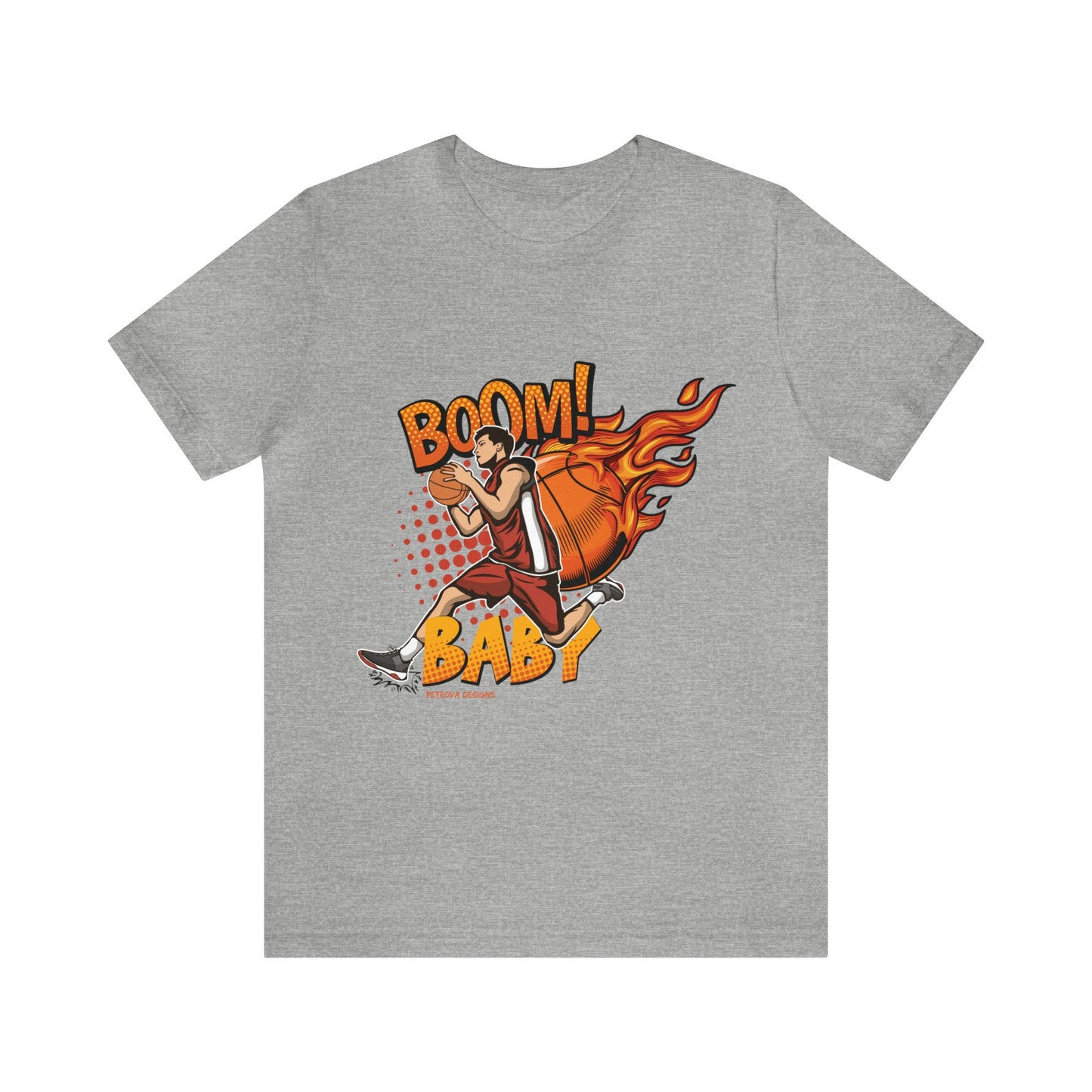 T-Shirt Graphic Tees for Men and Women Graphic Tee Shirts for Black Tshirt Outfits Basketball Petrova Designs