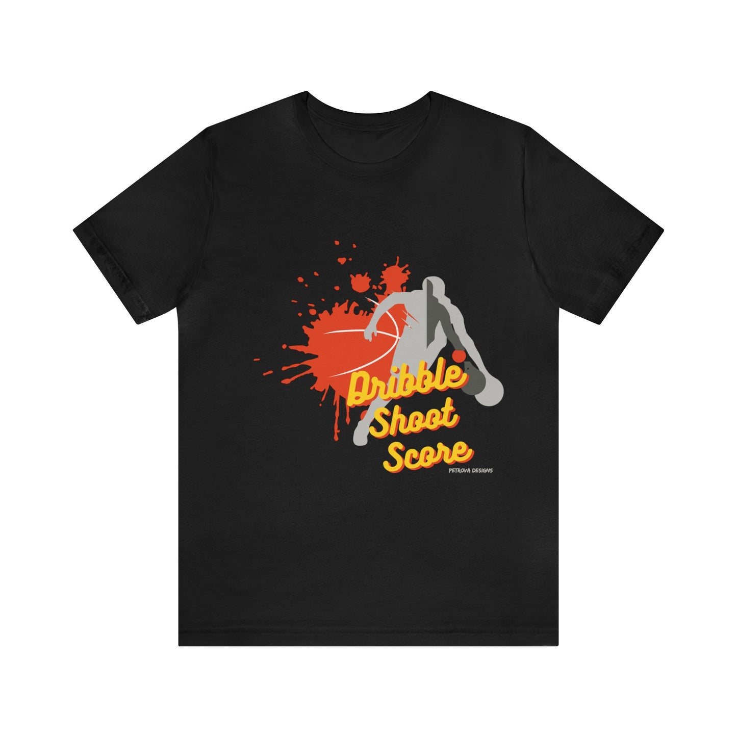 T-Shirt Graphic Tees for Men and Women Graphic Tee Shirts for Black Tshirt Outfits Basketball Petrova Designs