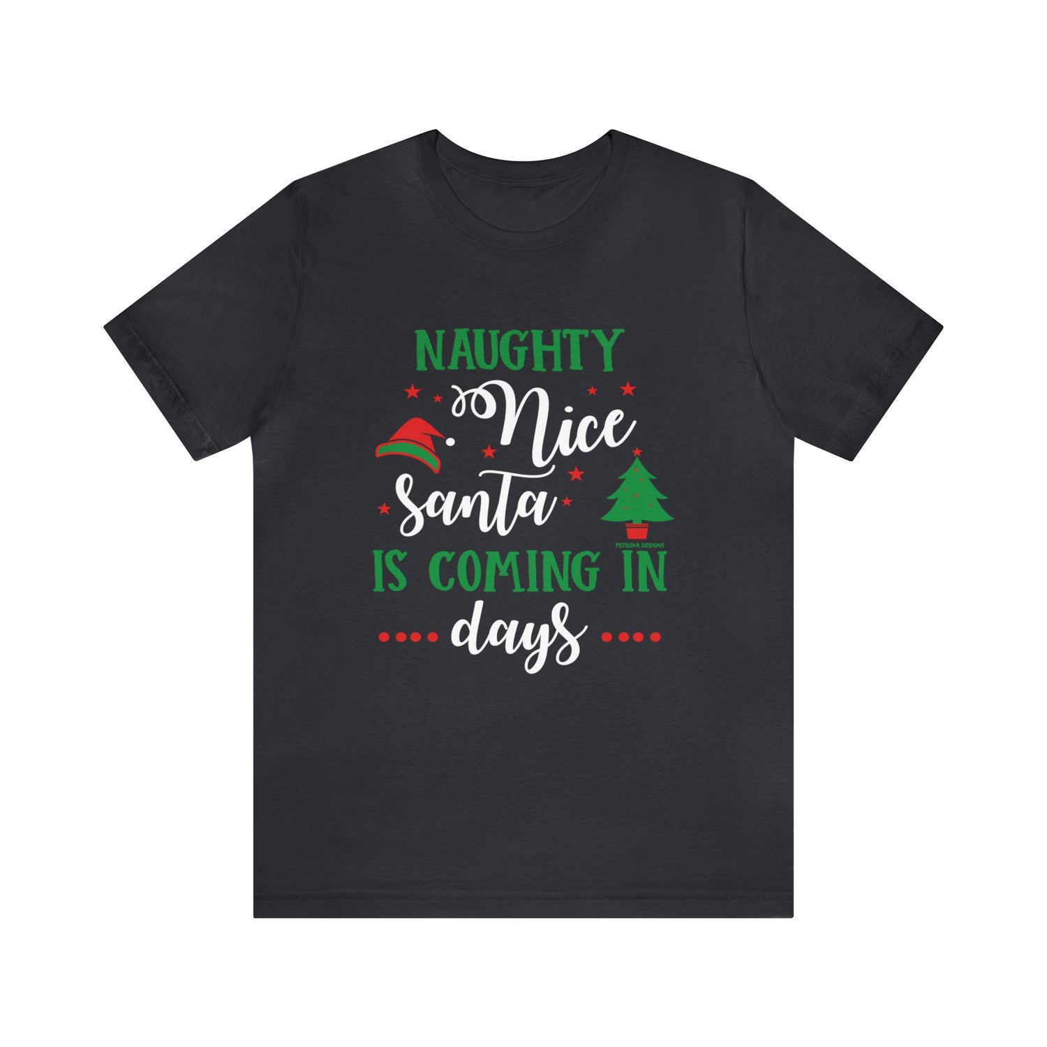T-Shirt Graphic Tees for Men and Women Graphic Tee Shirts for Black Tshirt Outfits Christmas Petrova Designs