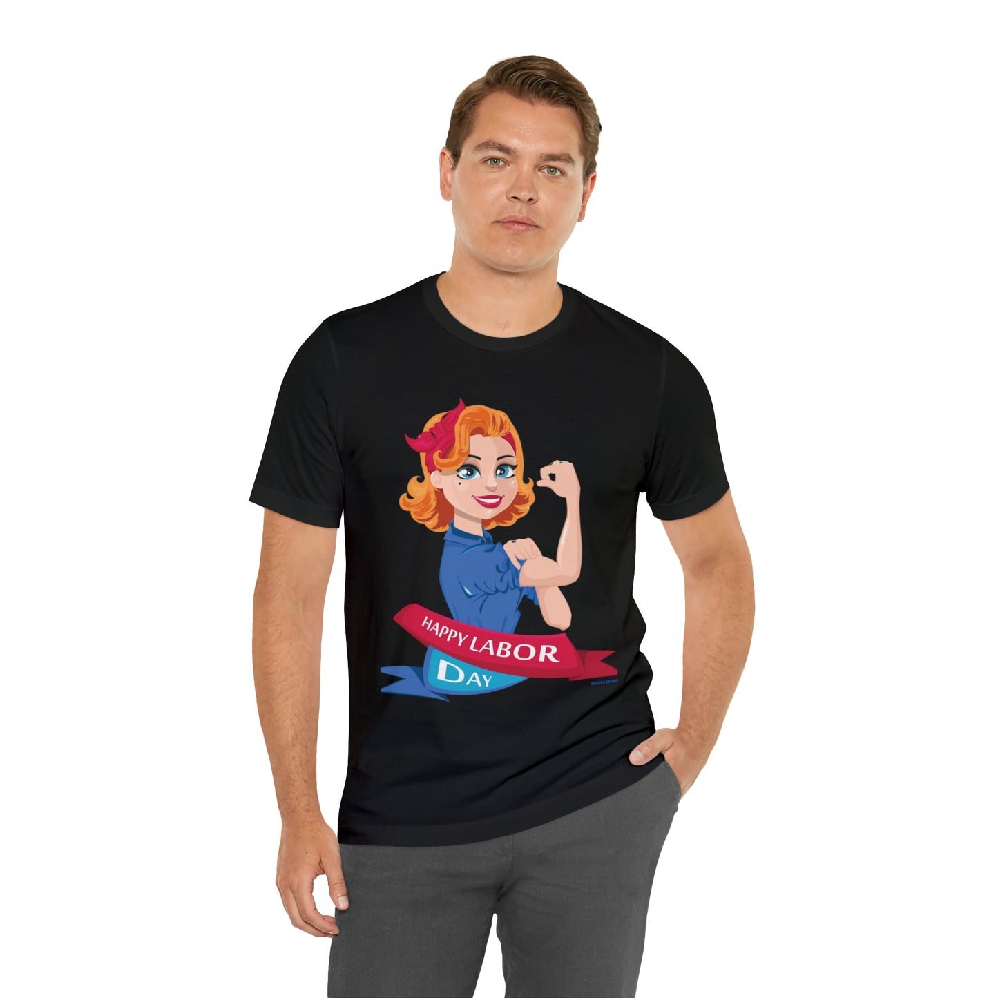 T-Shirt Graphic Tees for Men and Women Graphic Tee Shirts for Black Tshirt Outfits Labor Day Petrova Designs