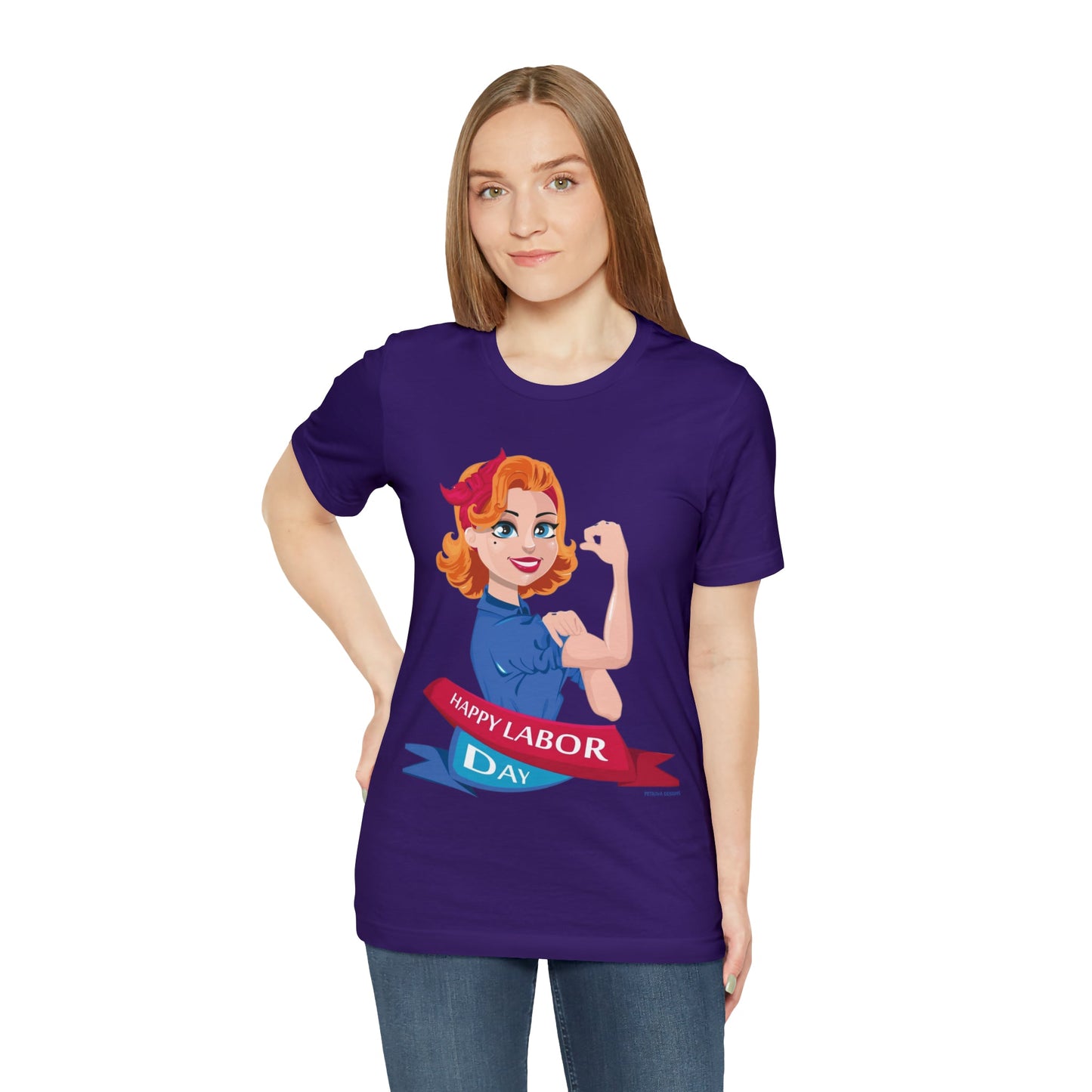 T-Shirt Graphic Tees for Men and Women Graphic Tee Shirts for Black Tshirt Outfits Labor Day Petrova Designs