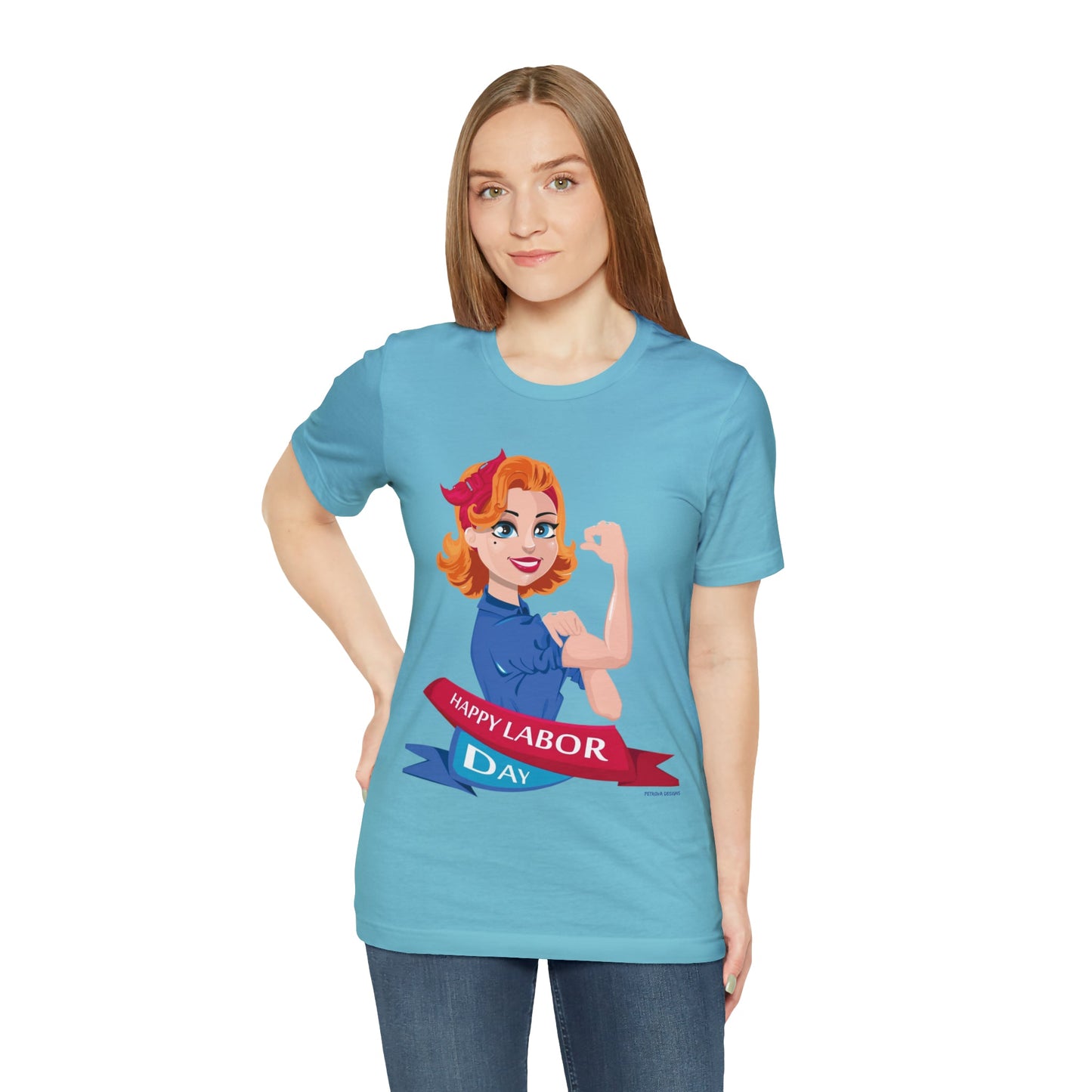 T-Shirt Graphic Tees for Men and Women Graphic Tee Shirts for Black Tshirt Outfits Labor Day Petrova Designs