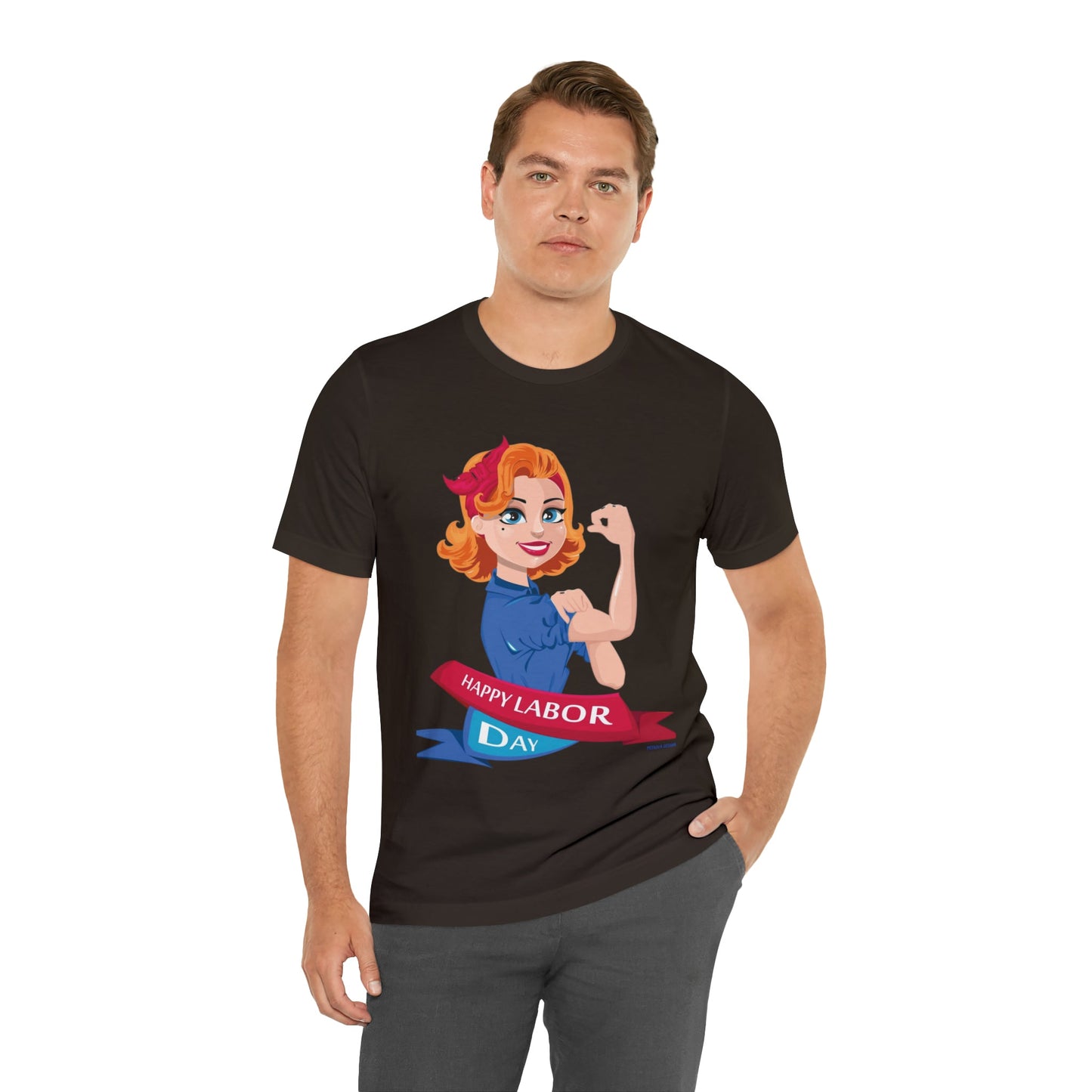 T-Shirt Graphic Tees for Men and Women Graphic Tee Shirts for Black Tshirt Outfits Labor Day Petrova Designs