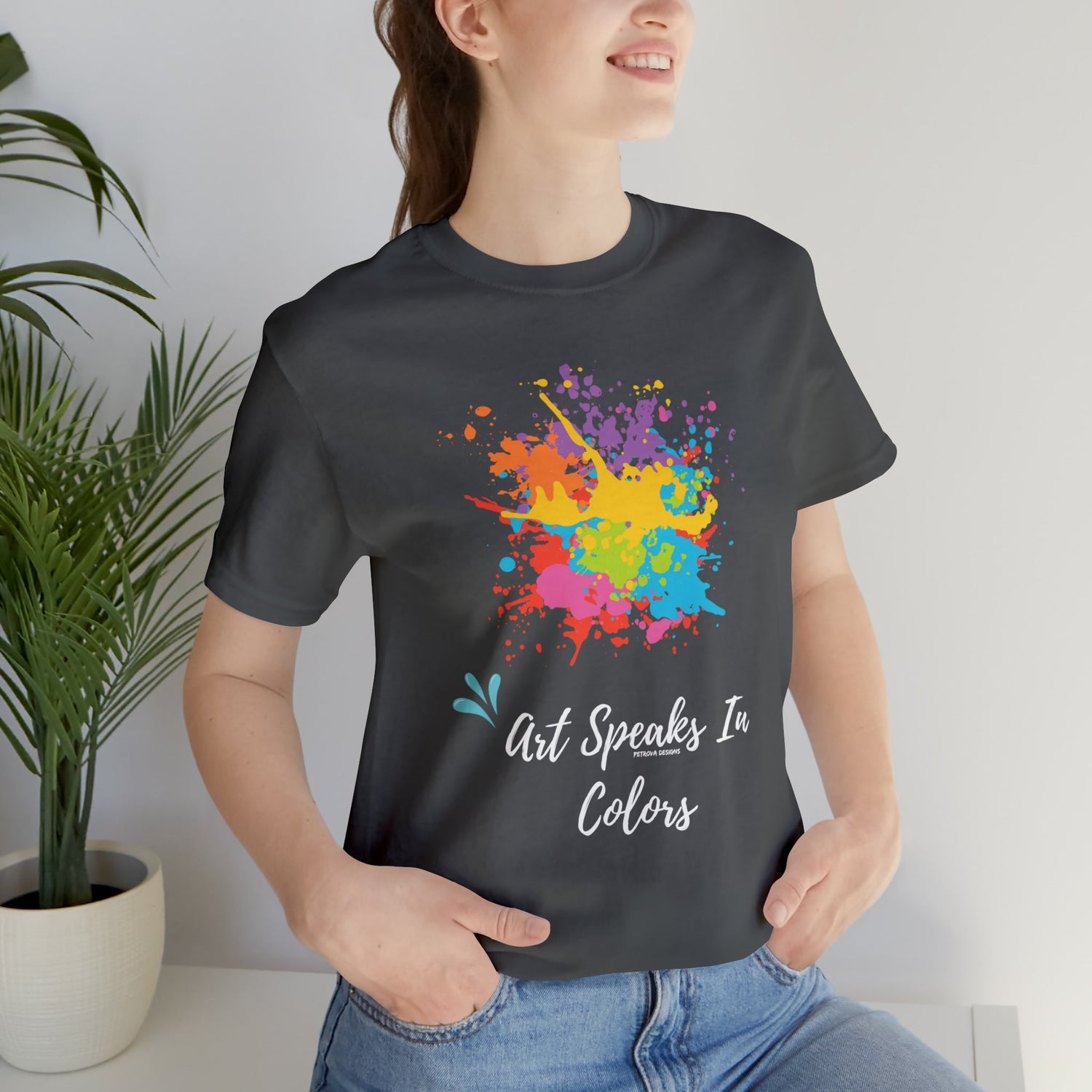 Asphalt T-Shirt Graphic Tees for Men and Women Graphic Tee Shirts for Tshirt Outfits Art Painter Petrova Designs