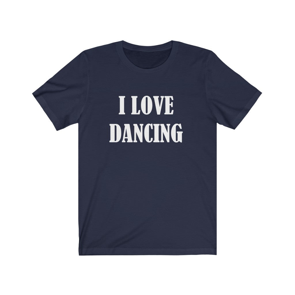 Navy T-Shirt Dancer Text Shirt for Men & Women Black Bella Canvas Shirts for Tshirt Outfit Aesthetic Petrova Designs
