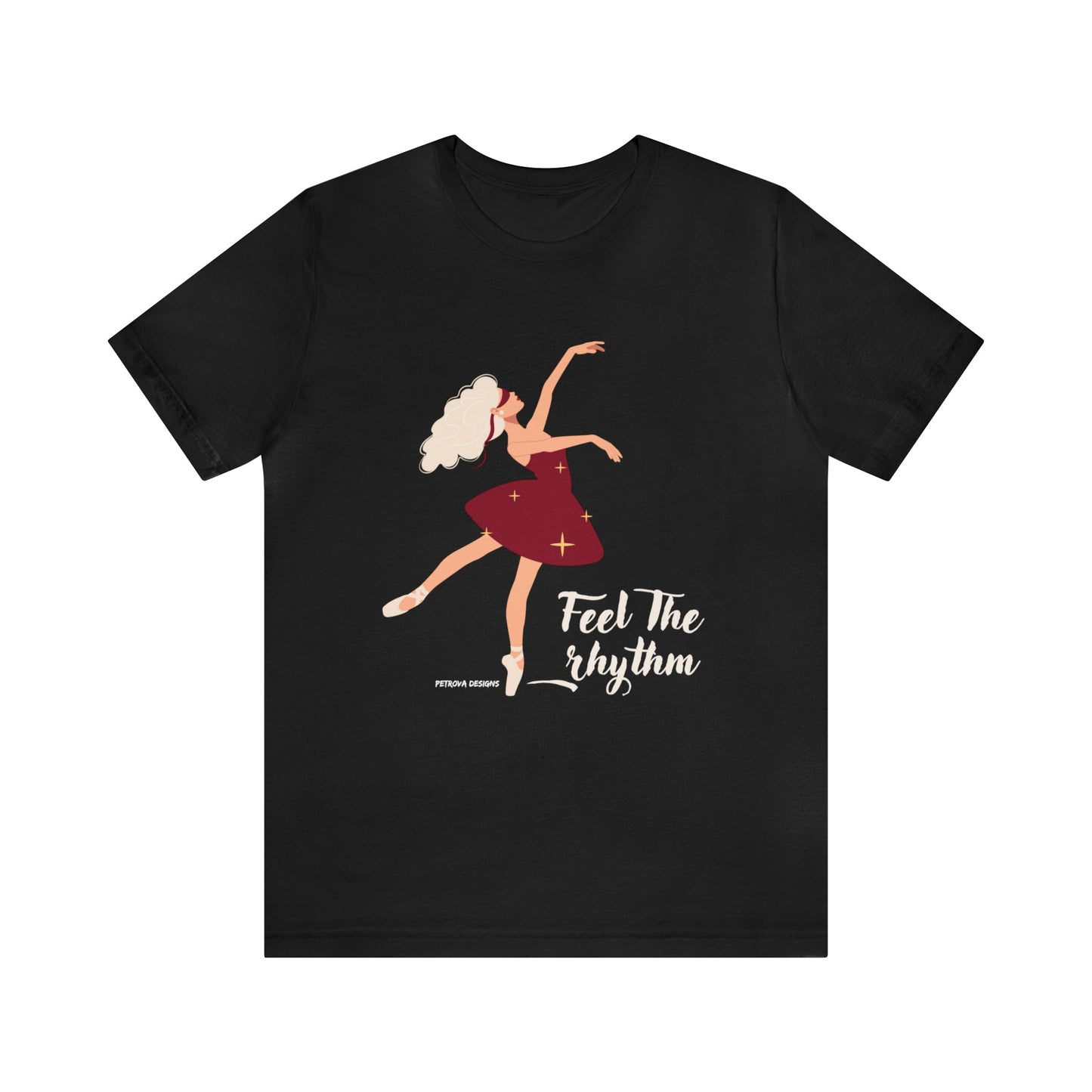 T-Shirt Graphic Tees Men's and Women's Bella Canvas Shirts for Black Tshirt Outfit Bachata Dancer Petrova Designs