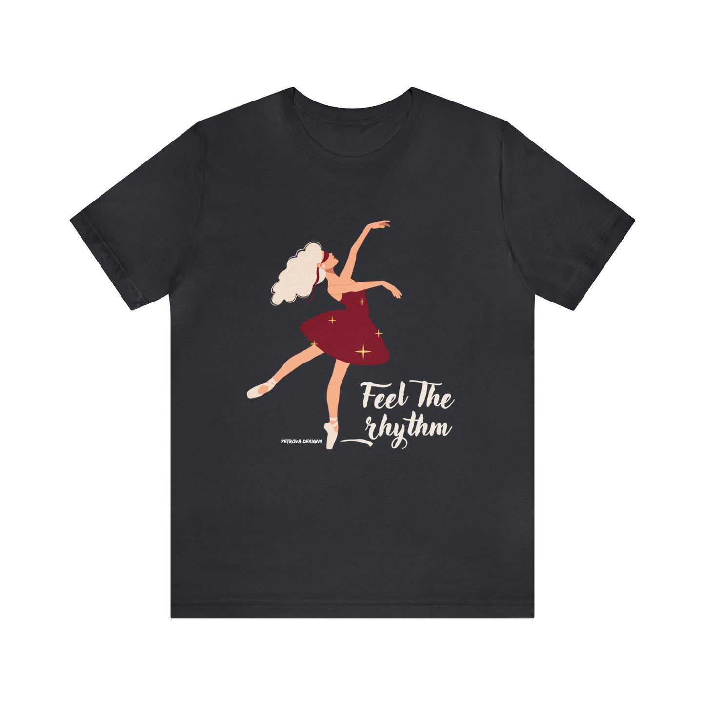 T-Shirt Graphic Tees Men's and Women's Bella Canvas Shirts for Black Tshirt Outfit Bachata Dancer Petrova Designs