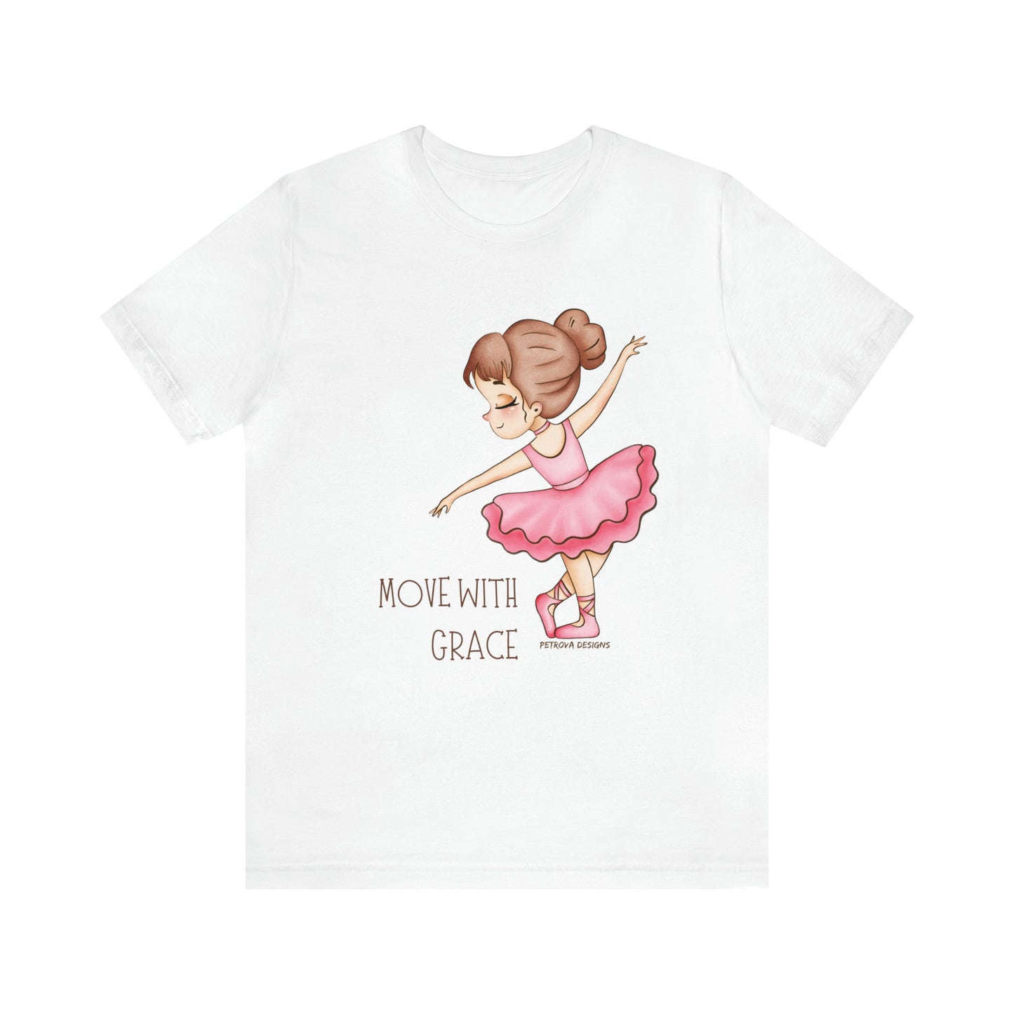 T-Shirt Graphic Tees Men's and Women's Bella Canvas Shirts for Black Tshirt Outfit Ballerina Dancer Petrova Designs