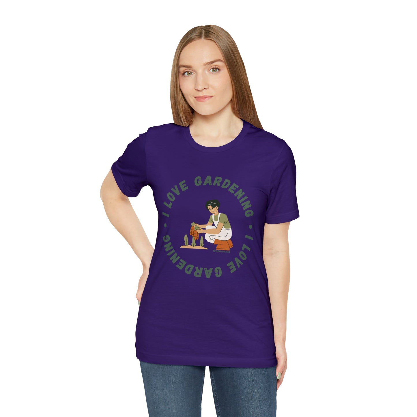 T-Shirt Graphic Tees Men's and Women's Bella Canvas Shirts for Black Tshirt Outfit Garden Gardener Petrova Designs