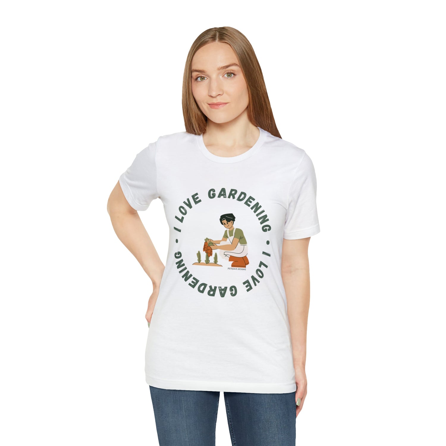 T-Shirt Graphic Tees Men's and Women's Bella Canvas Shirts for Black Tshirt Outfit Garden Gardener Petrova Designs