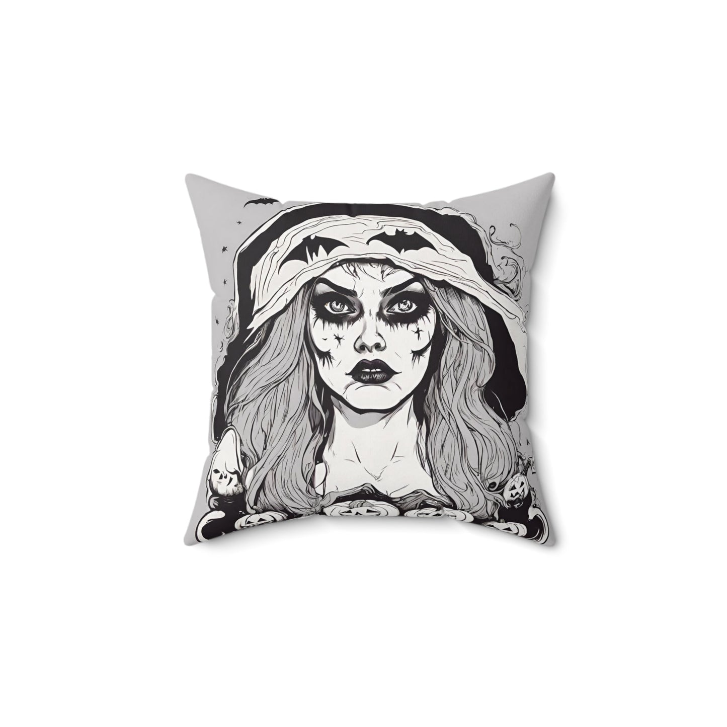 14" × 14" Home Decor Halloween Accent Pillows and Throws for Cute Halloween Decoration for Indoor Scary Petrova Designs
