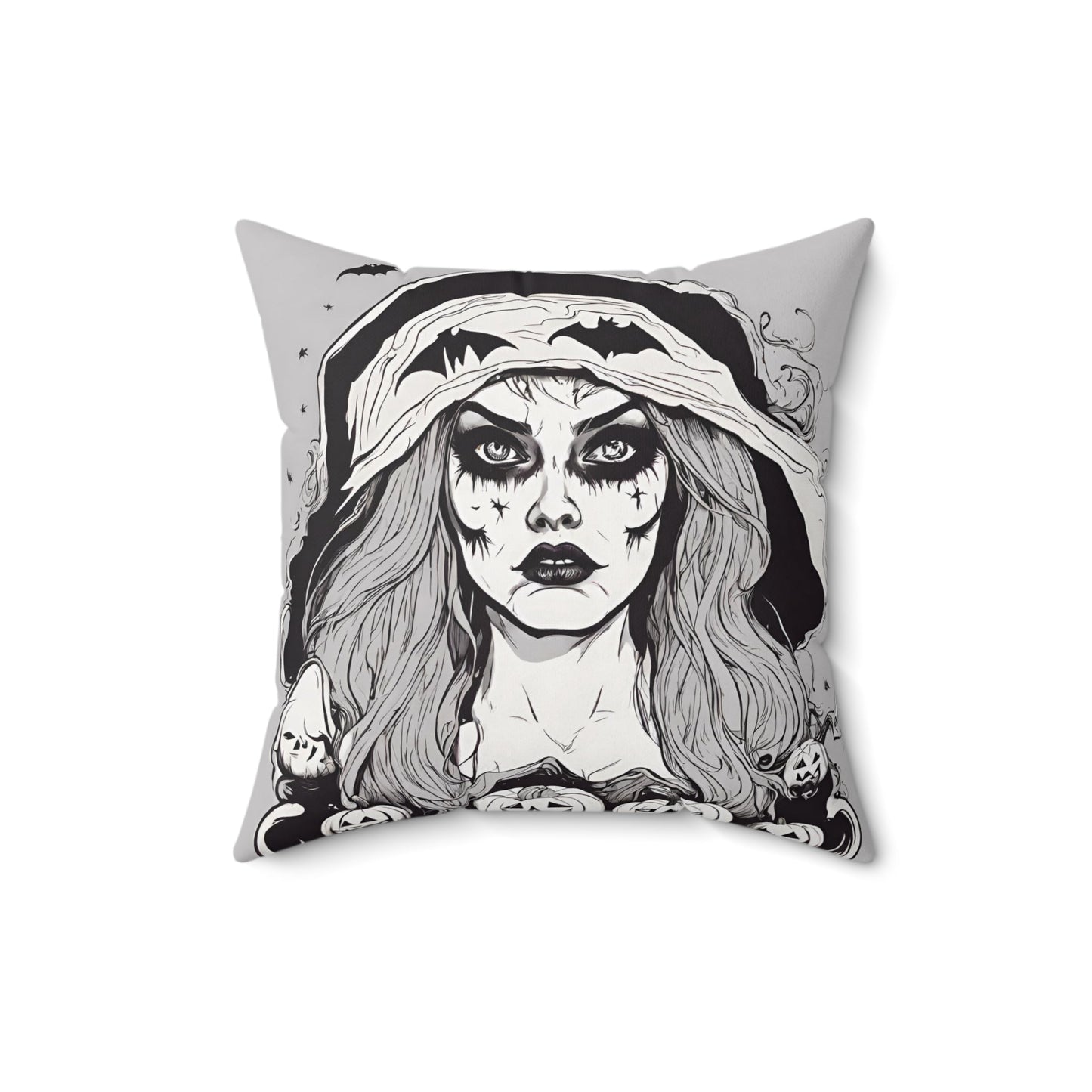 16" × 16" Home Decor Halloween Accent Pillows and Throws for Cute Halloween Decoration for Indoor Scary Petrova Designs