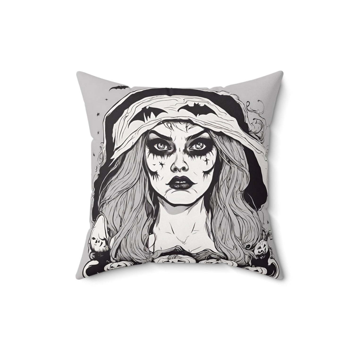 16" × 16" Home Decor Halloween Accent Pillows and Throws for Cute Halloween Decoration for Indoor Scary Petrova Designs
