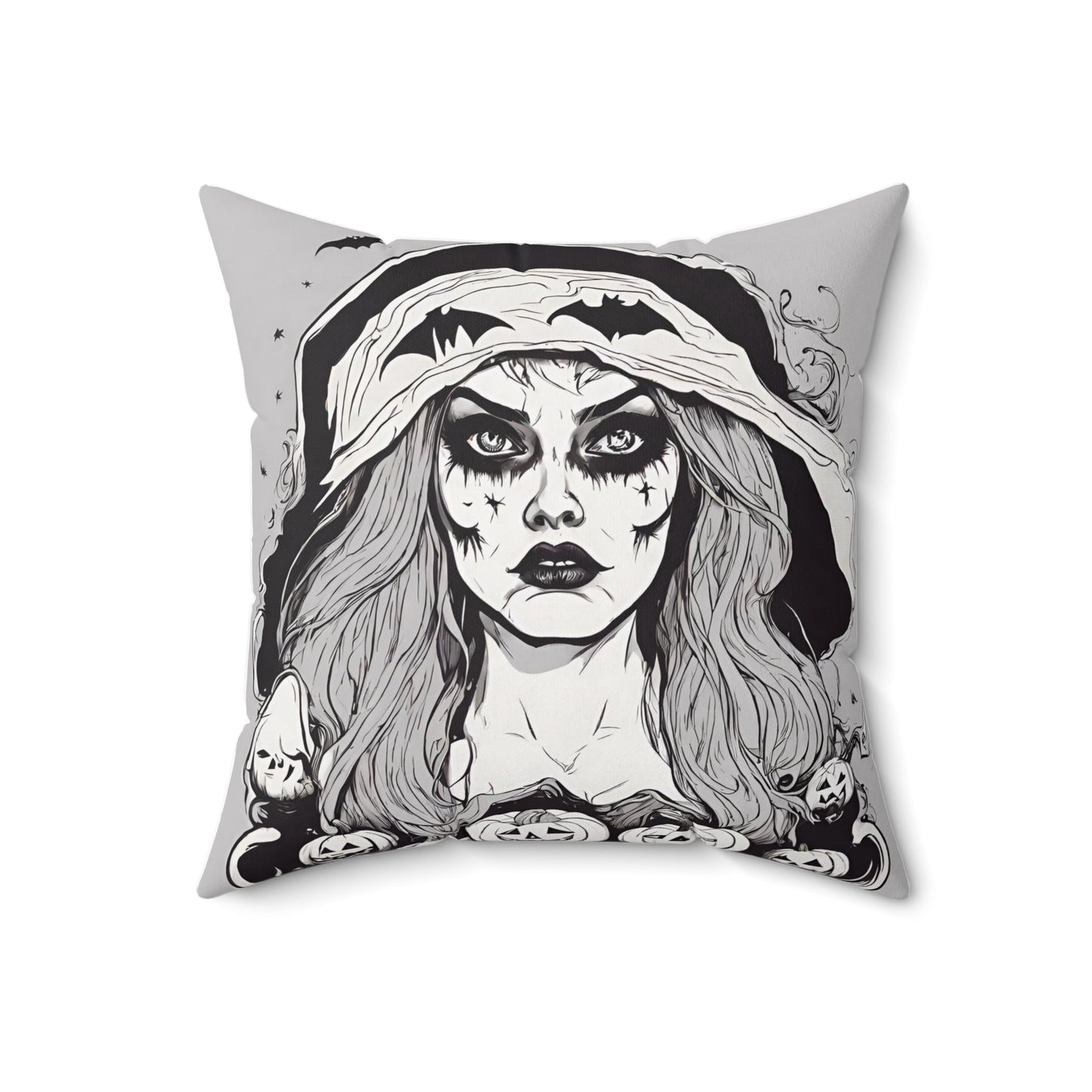 18" × 18" Home Decor Halloween Accent Pillows and Throws for Cute Halloween Decoration for Indoor Scary Petrova Designs