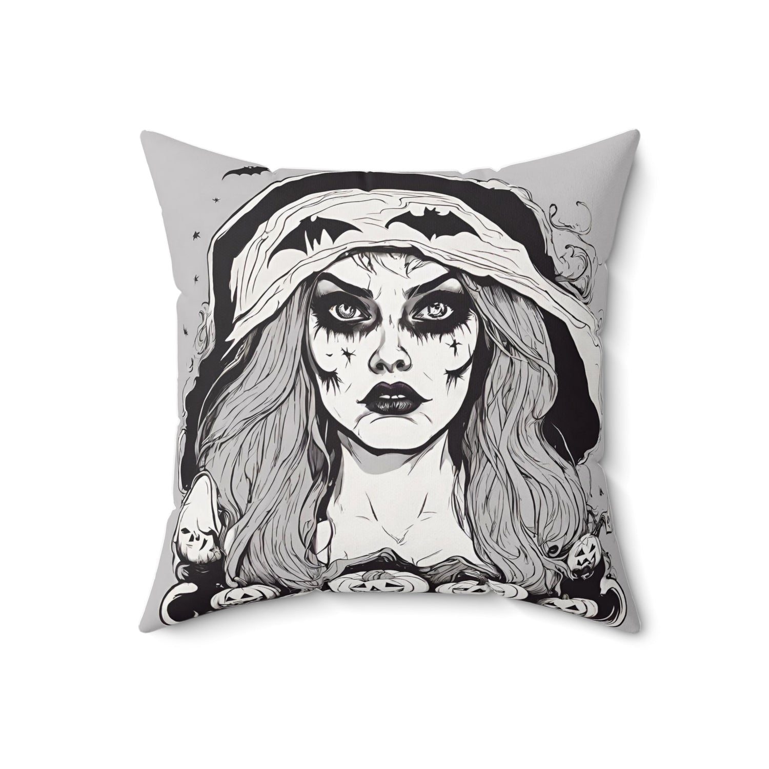 18" × 18" Home Decor Halloween Accent Pillows and Throws for Cute Halloween Decoration for Indoor Scary Petrova Designs