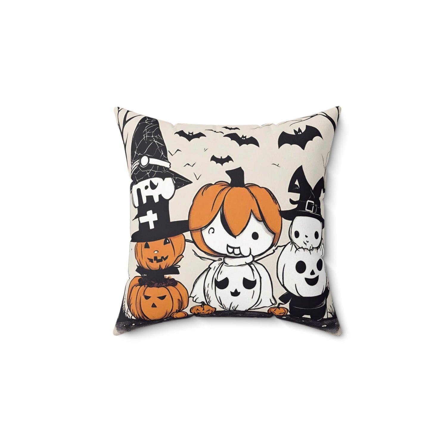 14" × 14" Home Decor Halloween Accent Pillows for Throw Pillows Decor for Couch or Sofa Pumpkin Petrova Designs