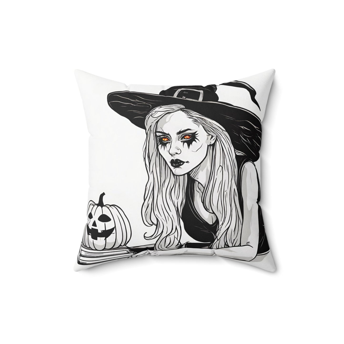16" × 16" Home Decor Halloween Accent Pillows for Throw Pillows Decor for Couch or Sofa Witch Petrova Designs