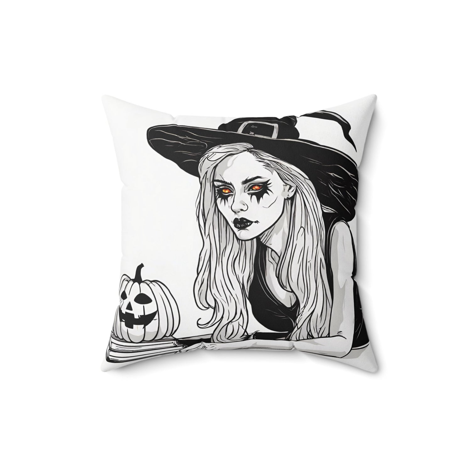 16" × 16" Home Decor Halloween Accent Pillows for Throw Pillows Decor for Couch or Sofa Witch Petrova Designs