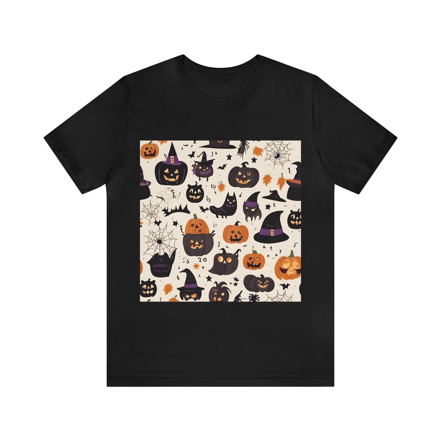 Black T-Shirt Halloween Shirt for Adults for Halloween Present Graphic Tee Bella Canvas Black Cool Petrova Designs